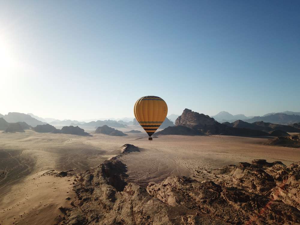 Hot Air Ballooning over Wadi Rum