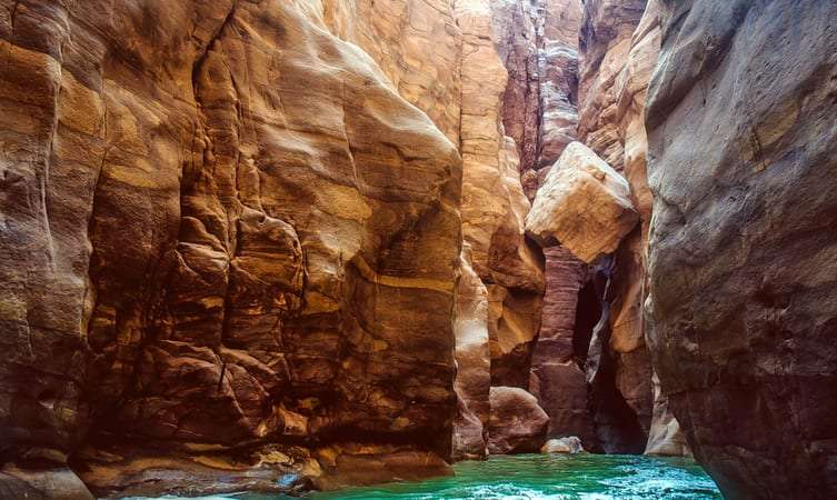 Canyoning  at Wadi al-Mujib