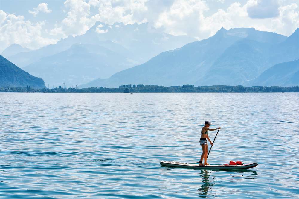 Paddleboard Across Lake Geneva