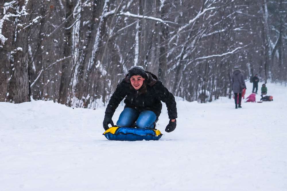  Slide Down The Mountain On Toboggan