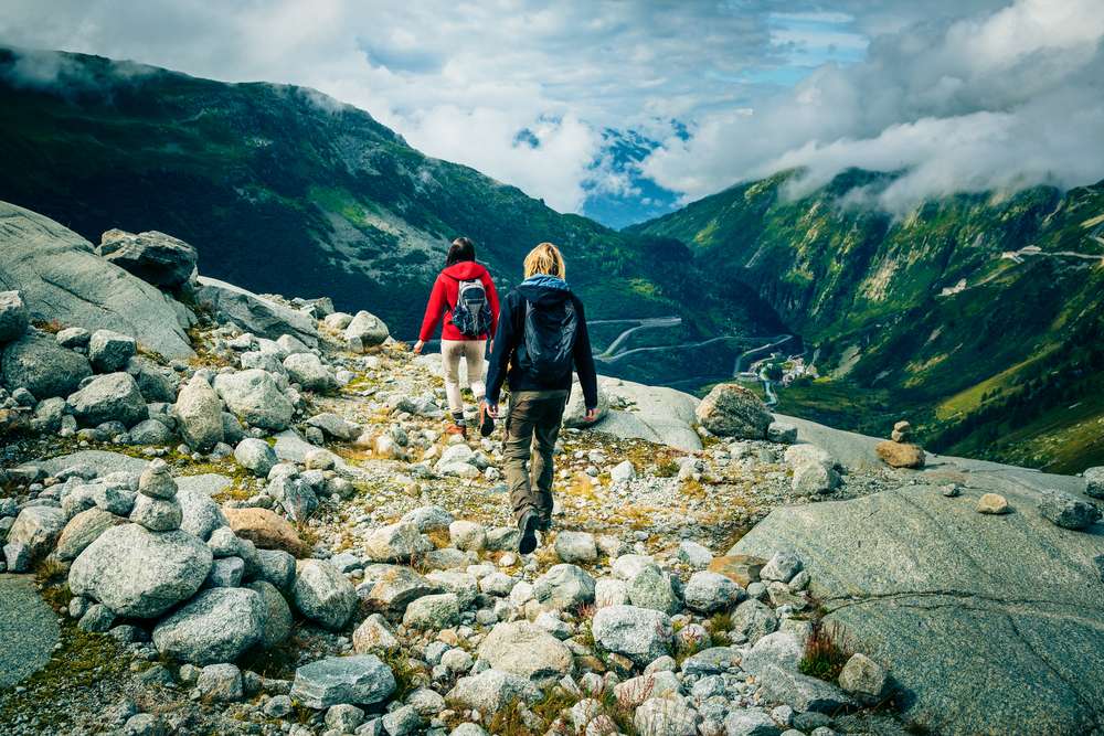 Hike At The Swiss Alps