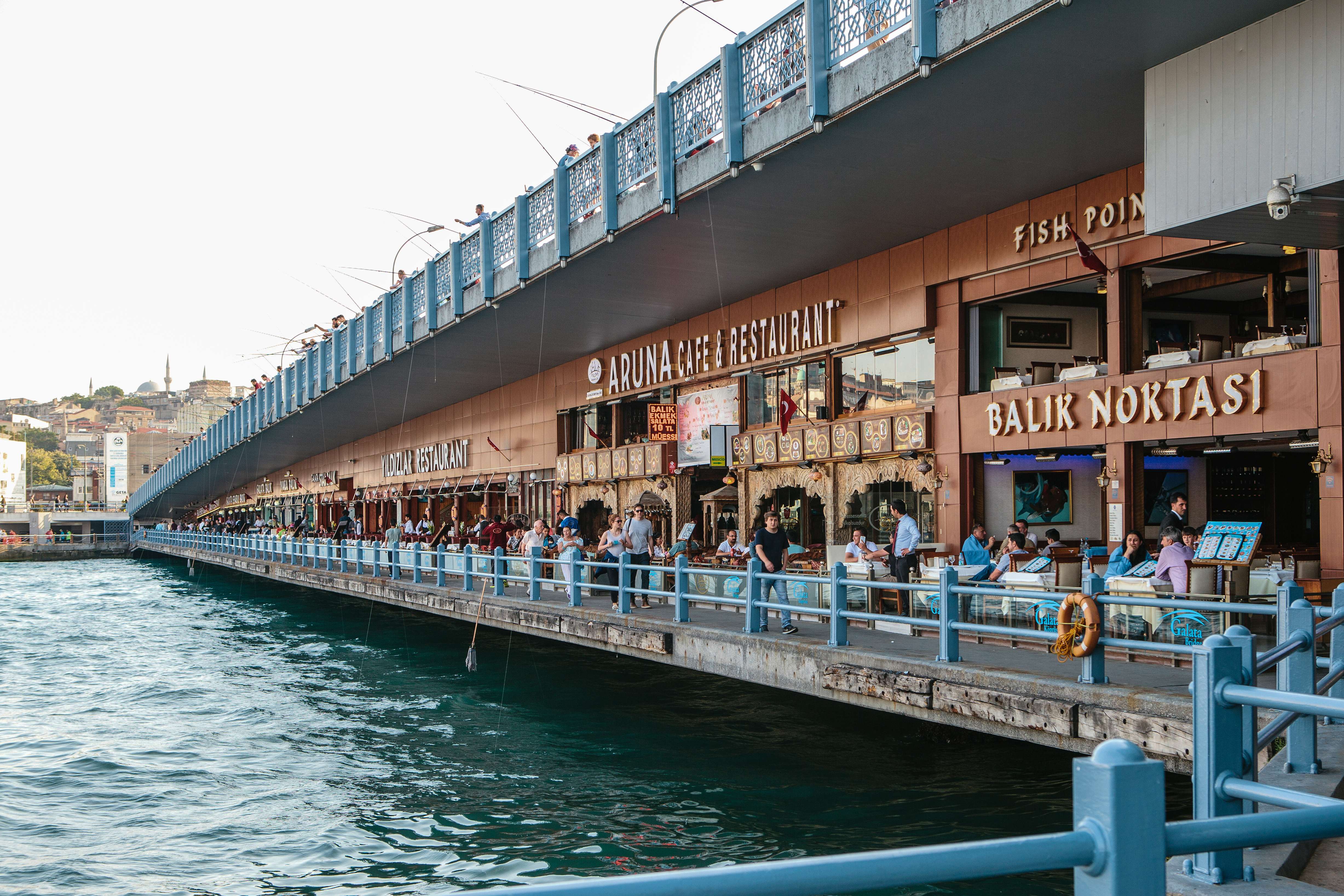 Taste the Seafood Under Galata Bridge