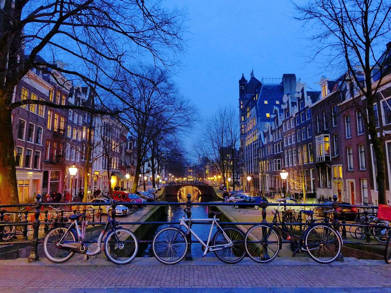 Biking in Amsterdam