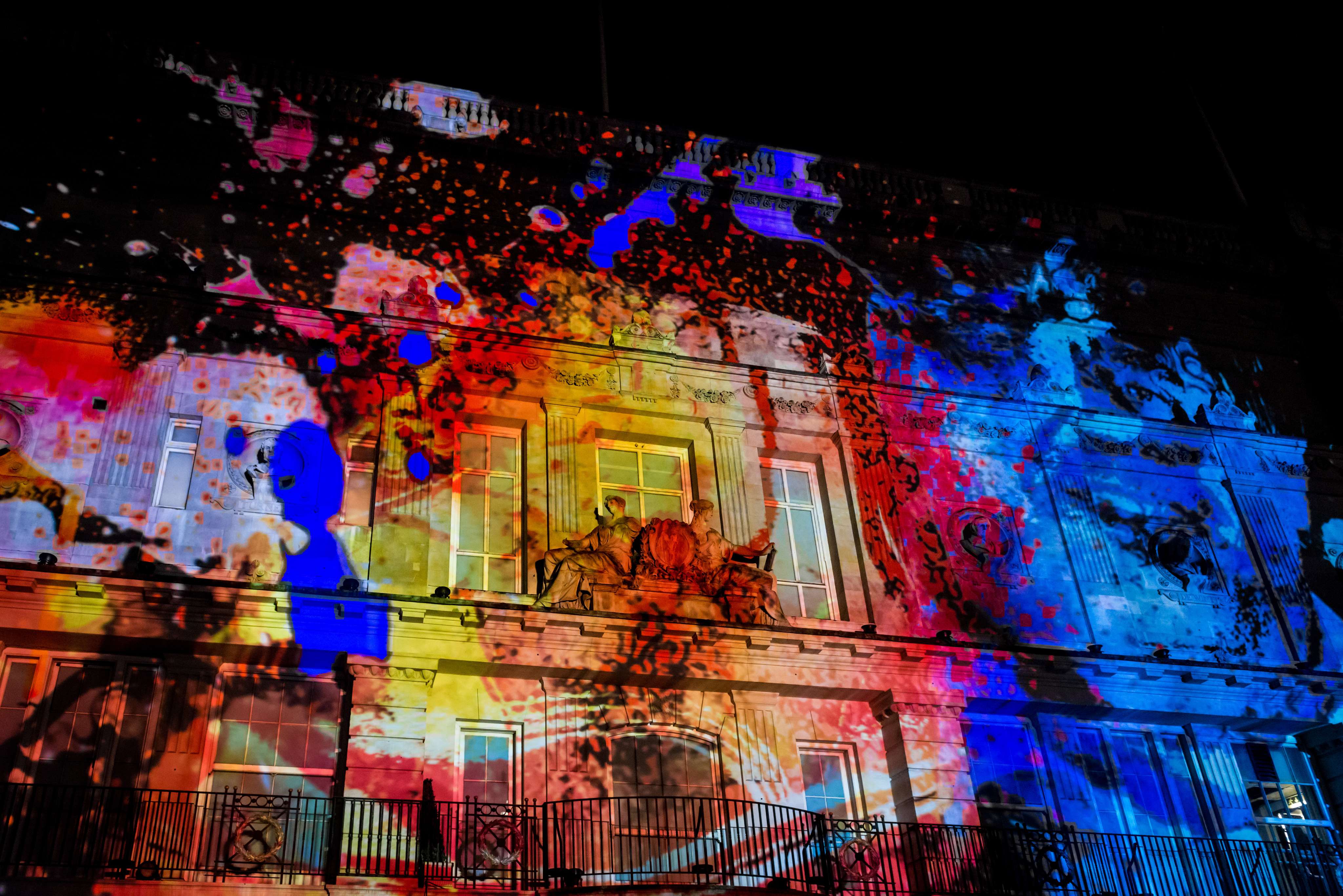 Limited Art Exhibit at Night