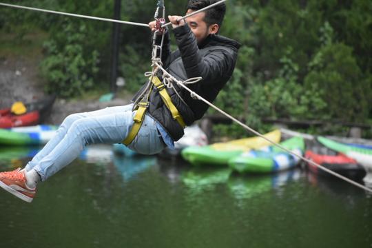 Lake Crossing Adventure in Nainital
