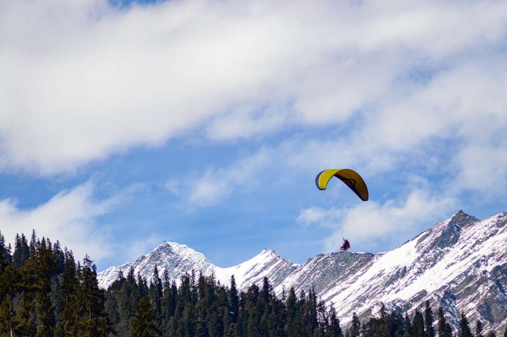 Glide Over the Surreal Solang Valley - Paragliding