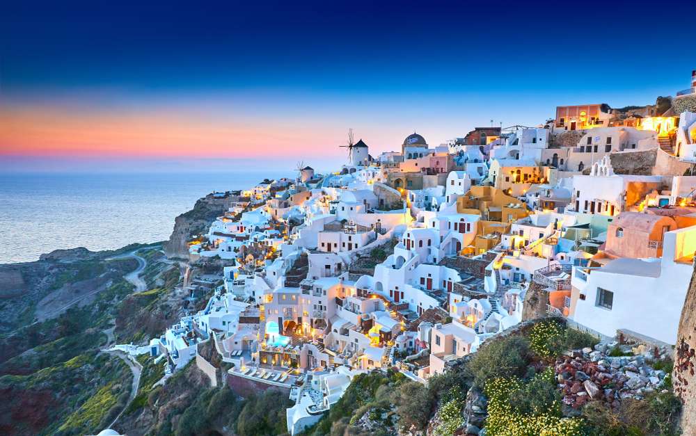 Watch Stunning Sunsets in Santorini, Greece