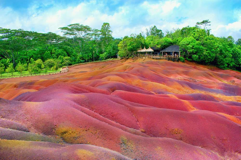 See the Colours of Nature at Chamarel Coloured Earth