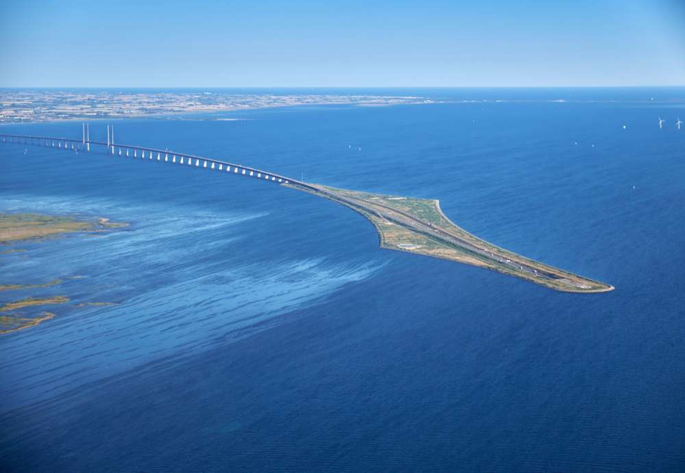 Drive Across the Oresund Underwater Bridge