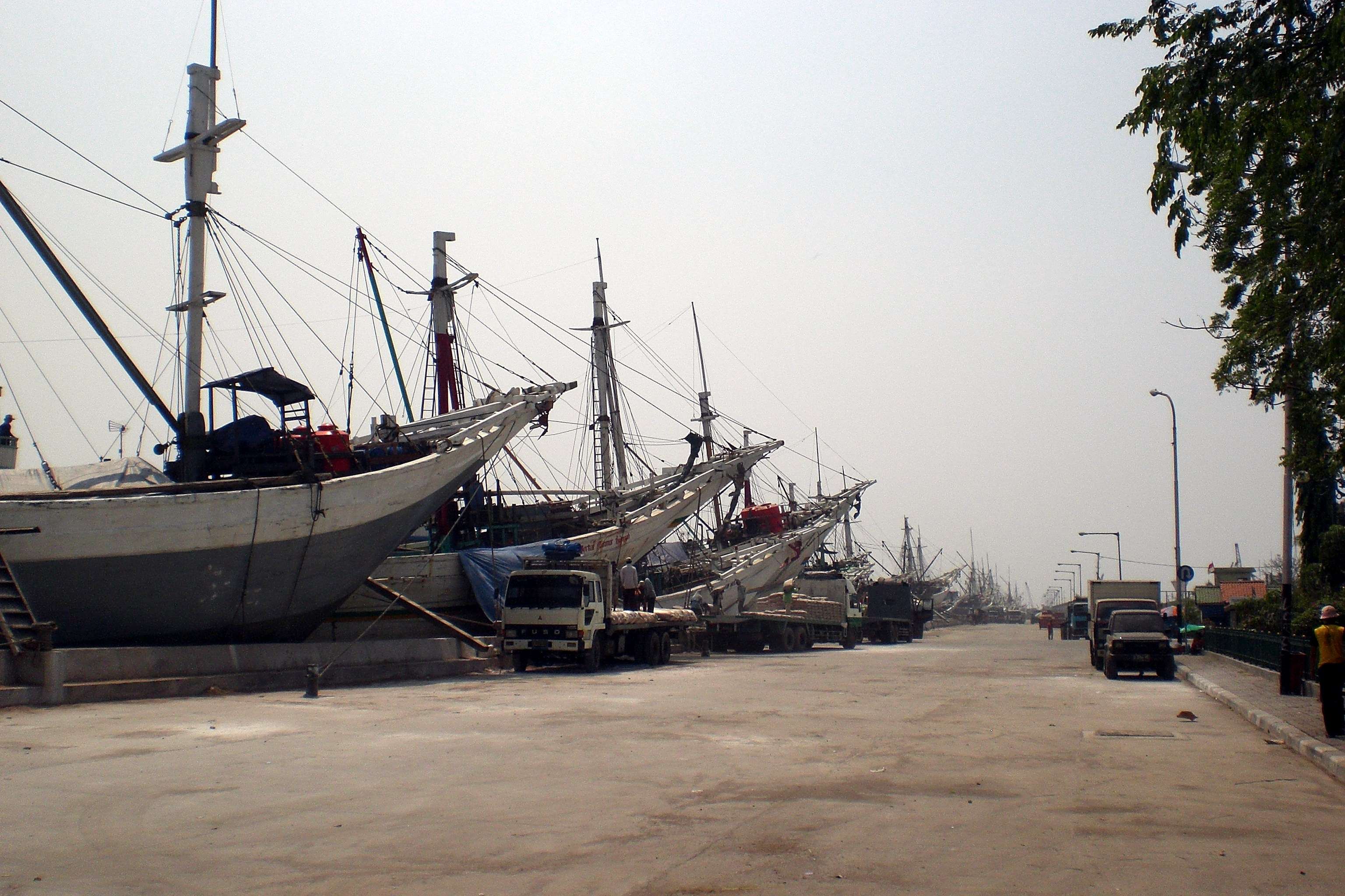 Sailboats at Sunda Kelapa Port