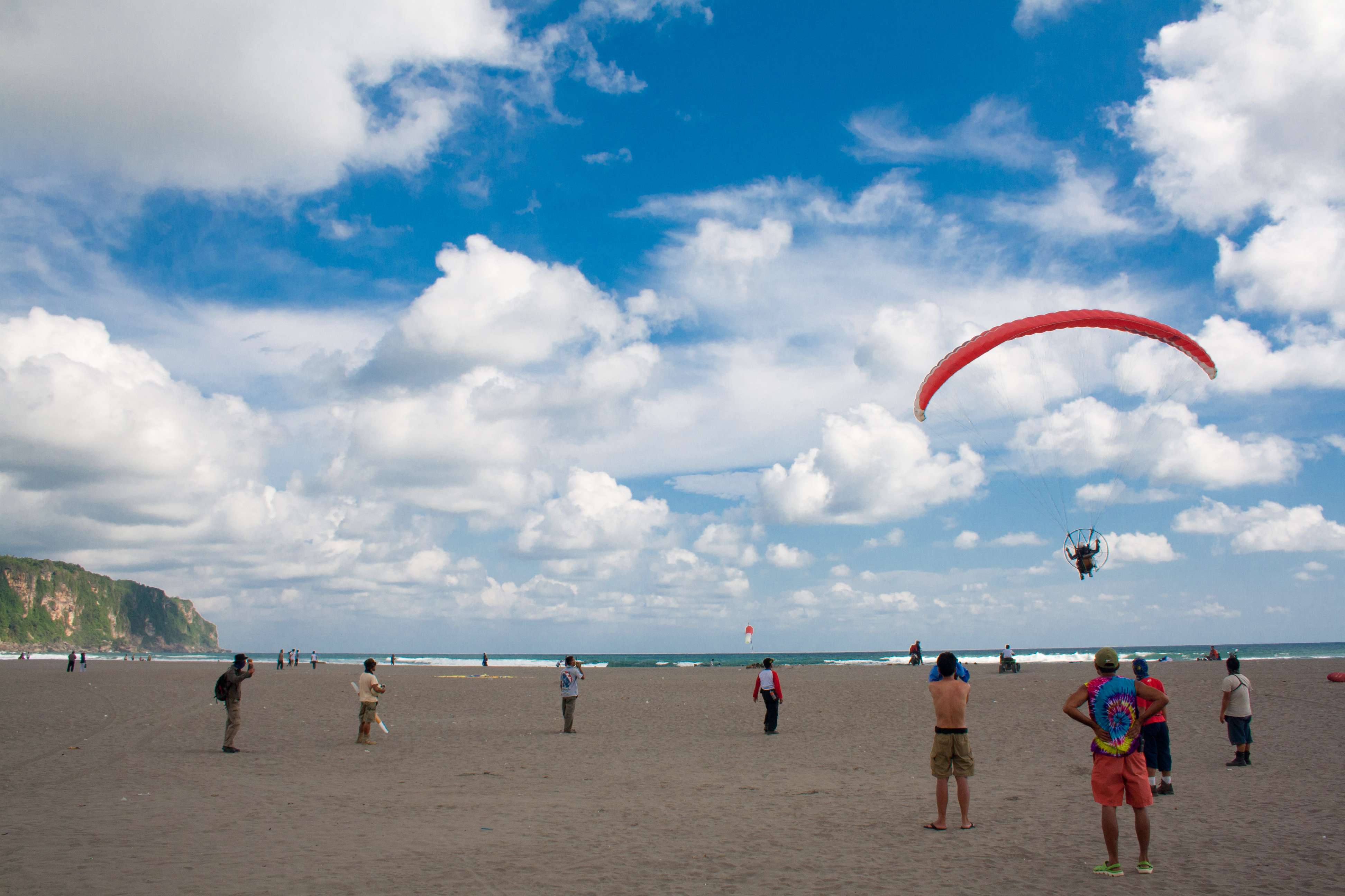  Paragliding at Parangtritis Beach