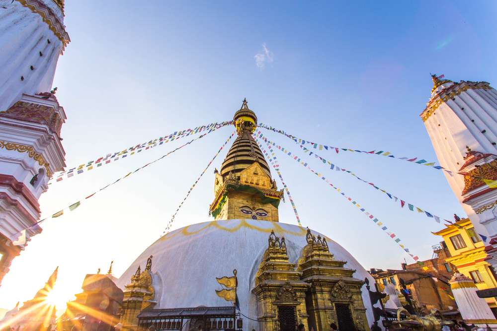 Pray at Swayambhunath