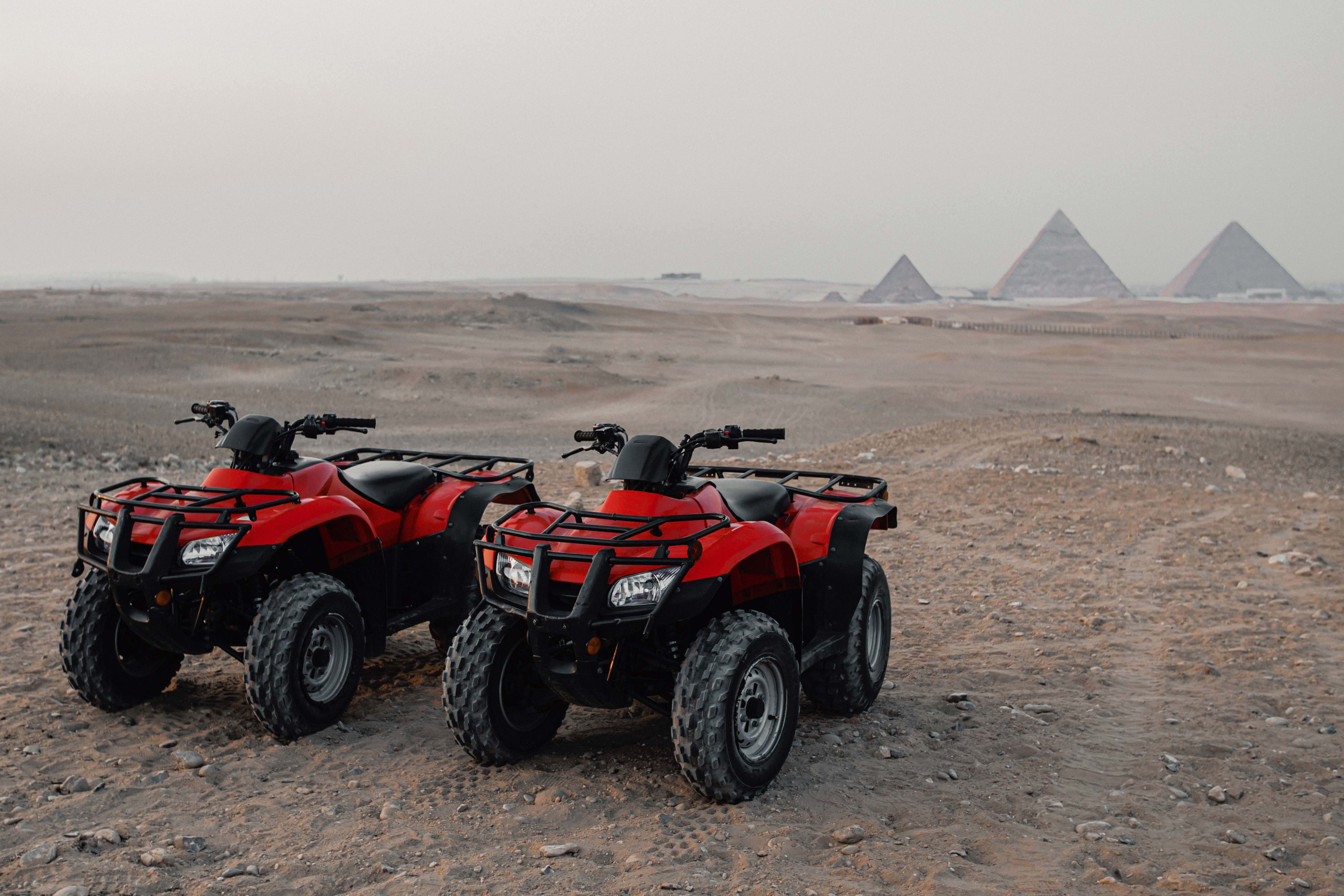 Do a Quad Bike ATV ride in The Open Desert of Giza Pyramids