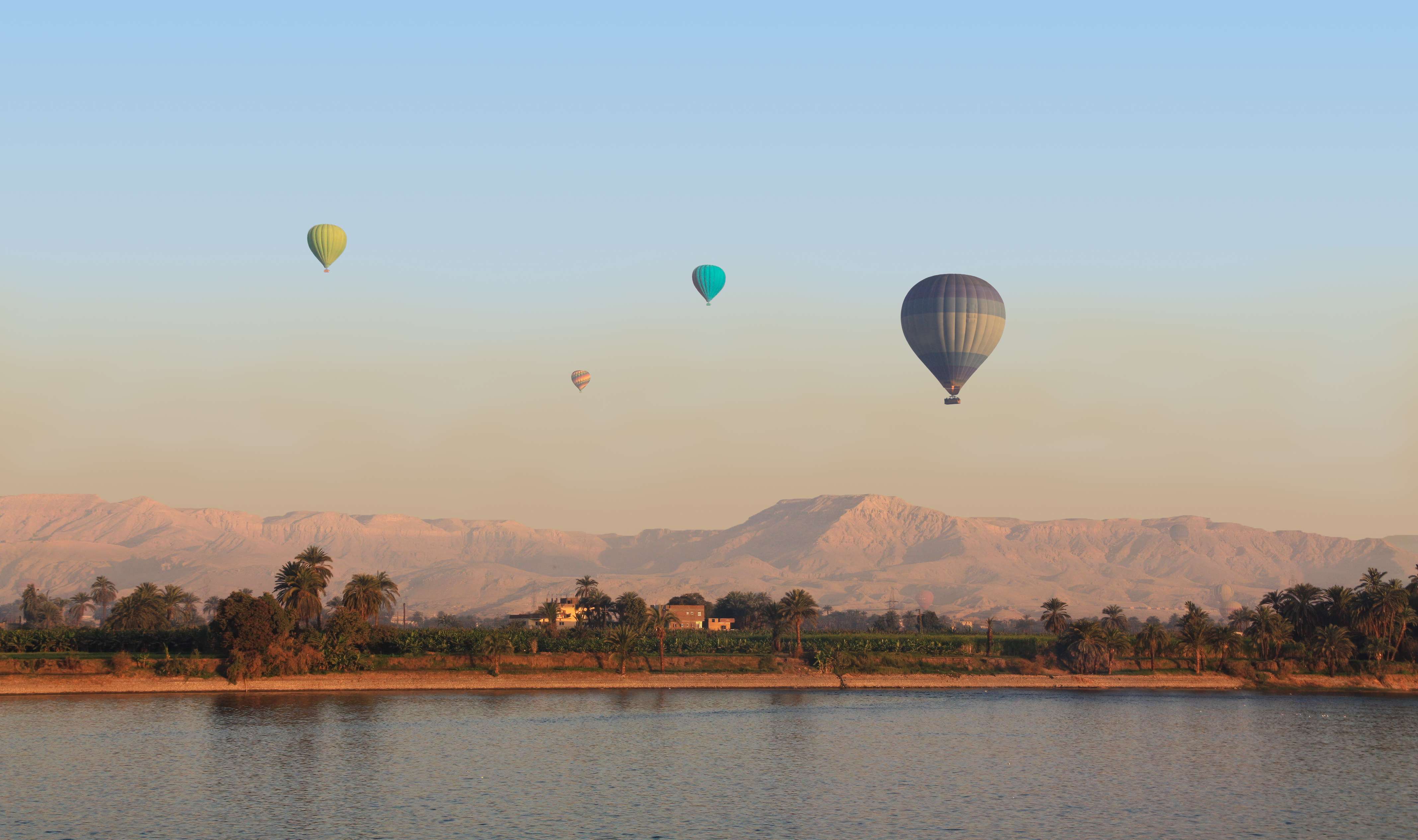 Hot Air Balloon Ride Over The Nile River