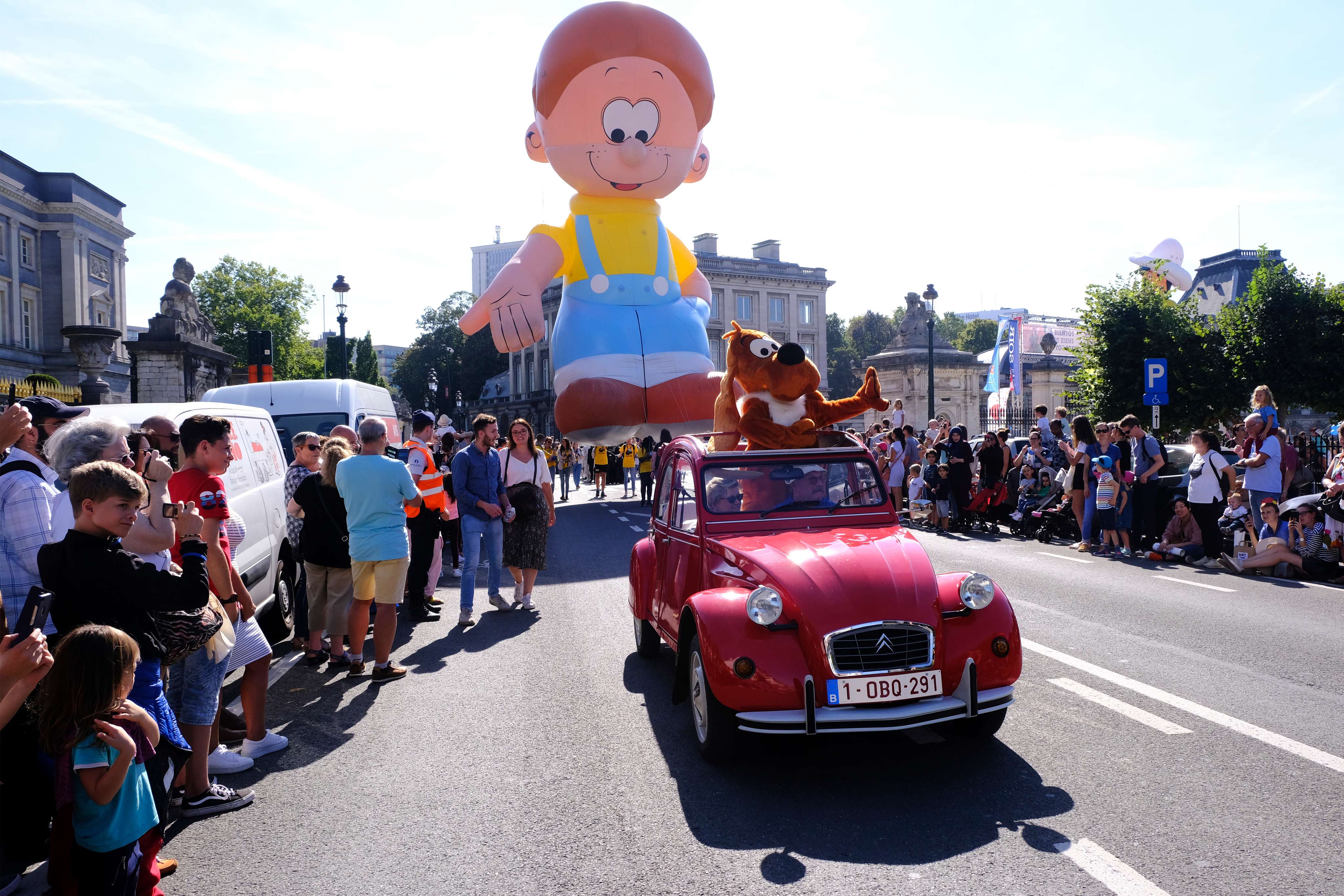 Comic Street Walk at Brussels in Belgium