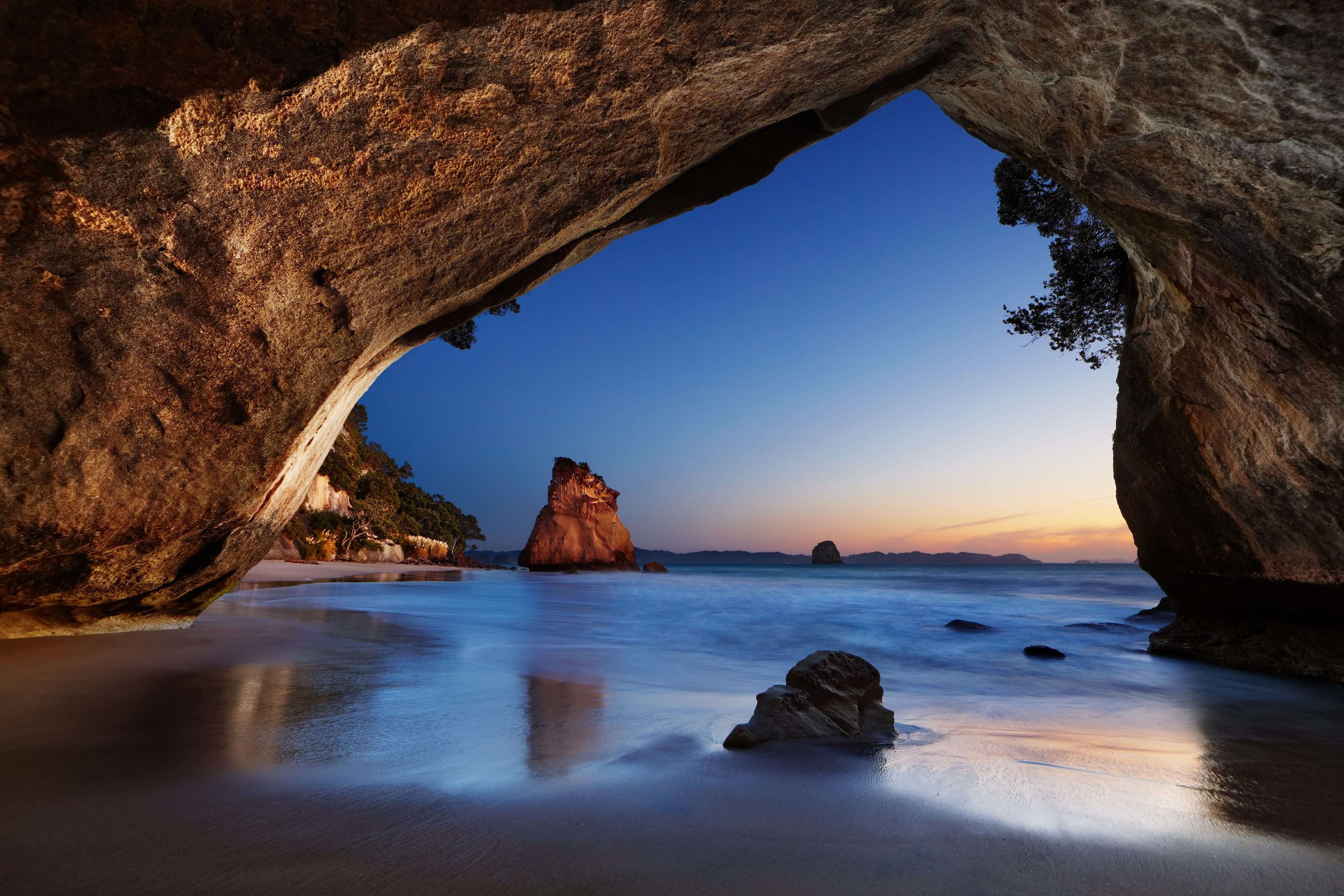Marvel at Cathedral Cove in the Coromandel
