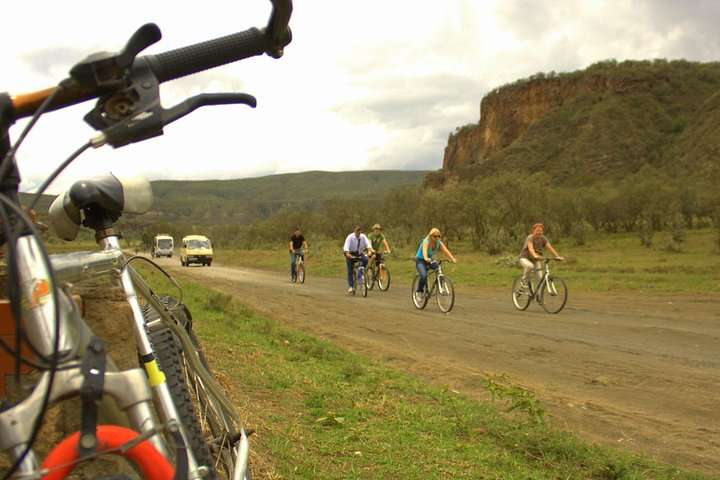 Mountain biking at Naivasha