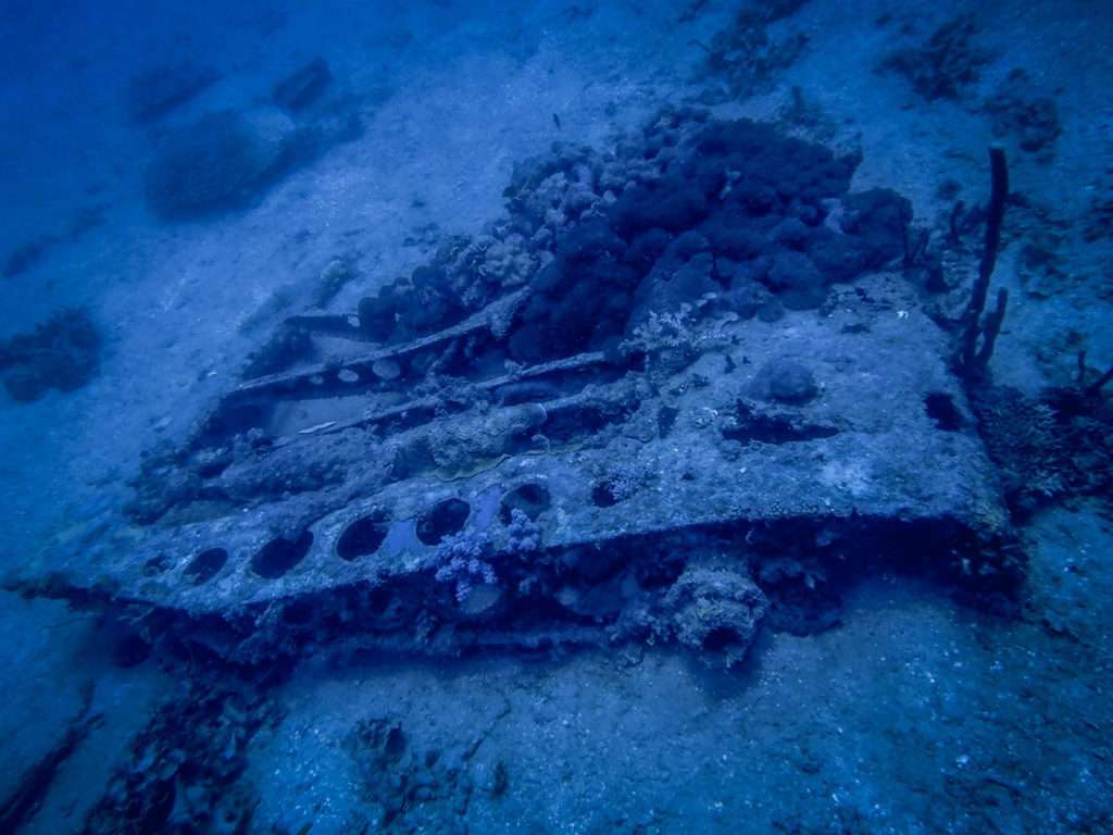 Dive into Beachcomber Island to Find Bomber Wreck