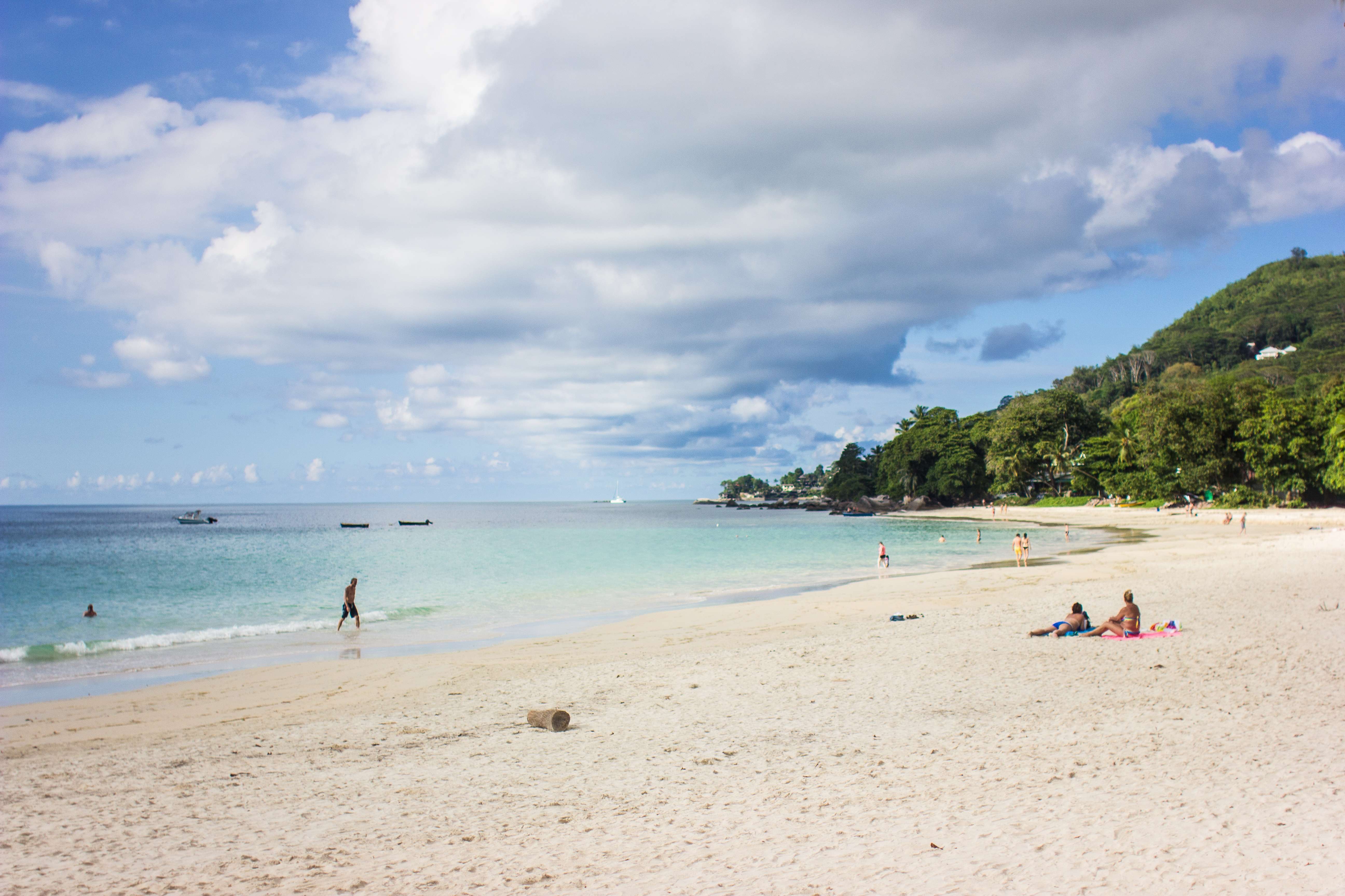 Sunbath at Beau Vallon Beach