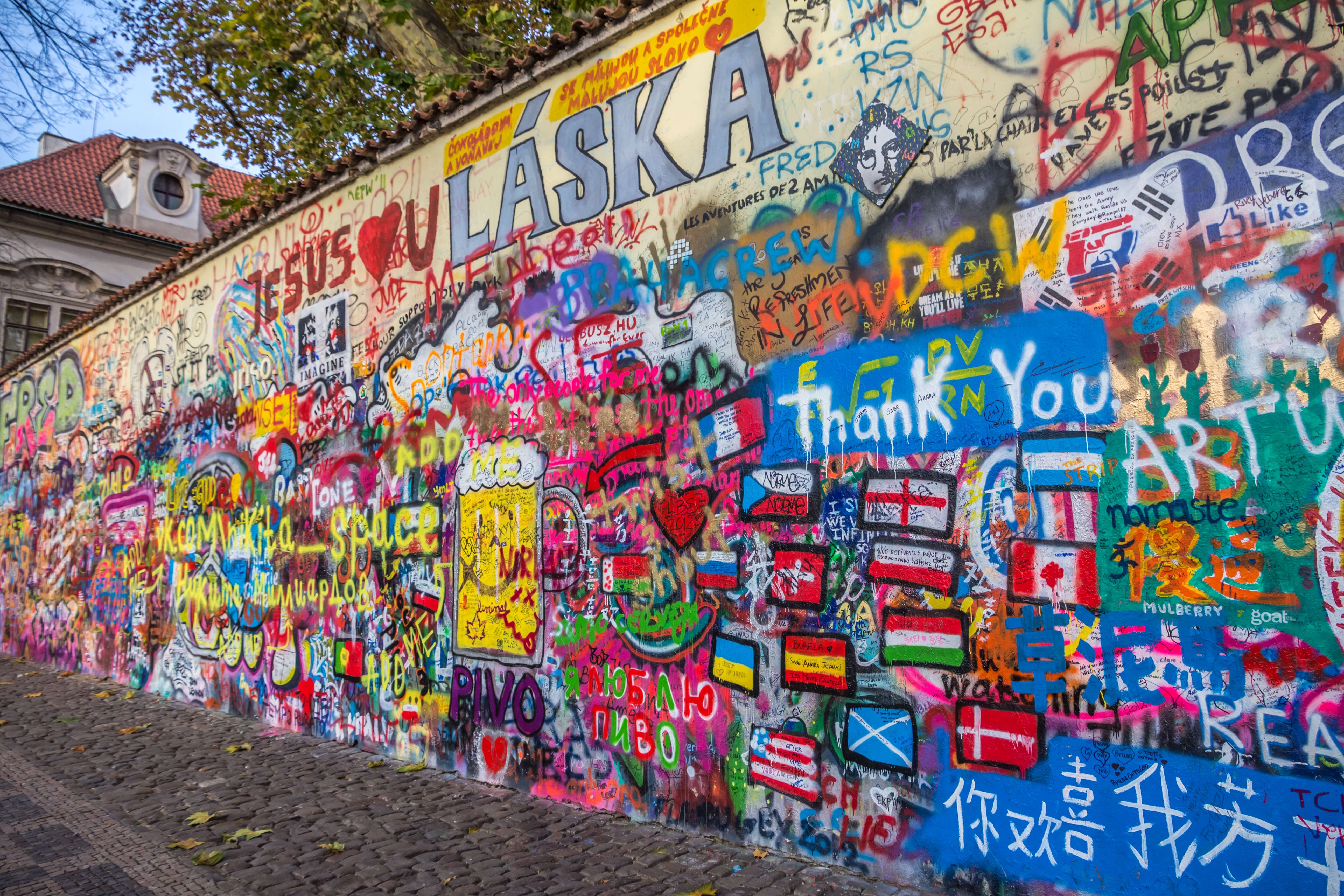 Take a Selfie at the John Lennon Wall