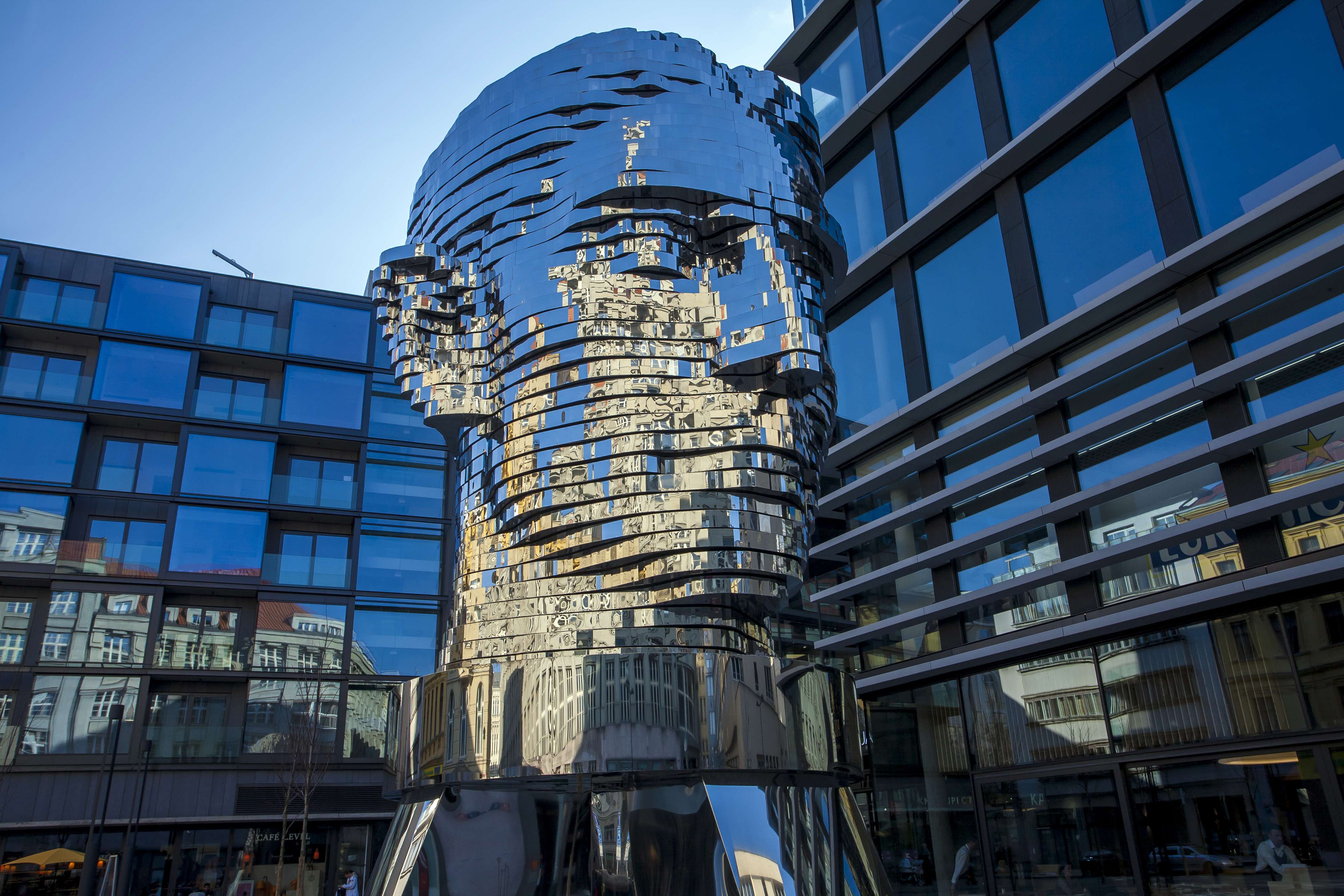 Get hypnotized by Franz Kafka Head Sculpture