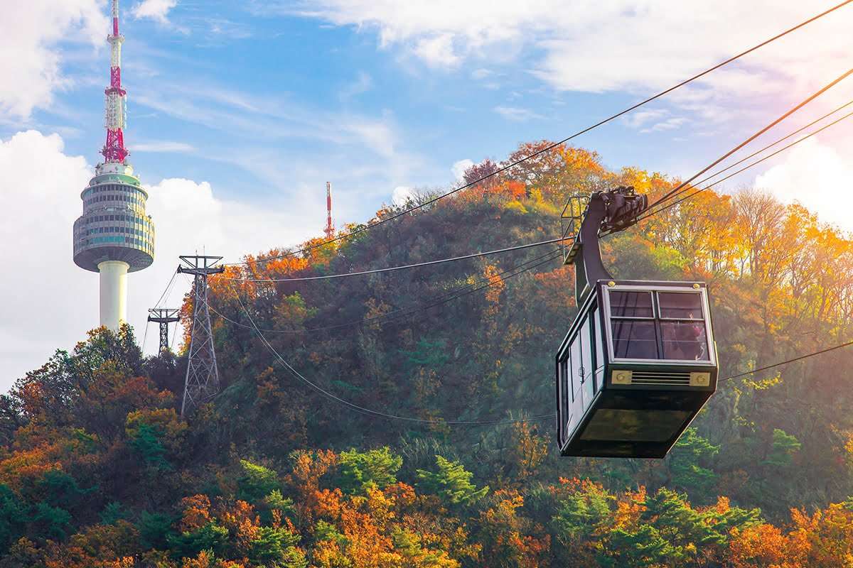 A Cable Car Ride to Mount Namsan