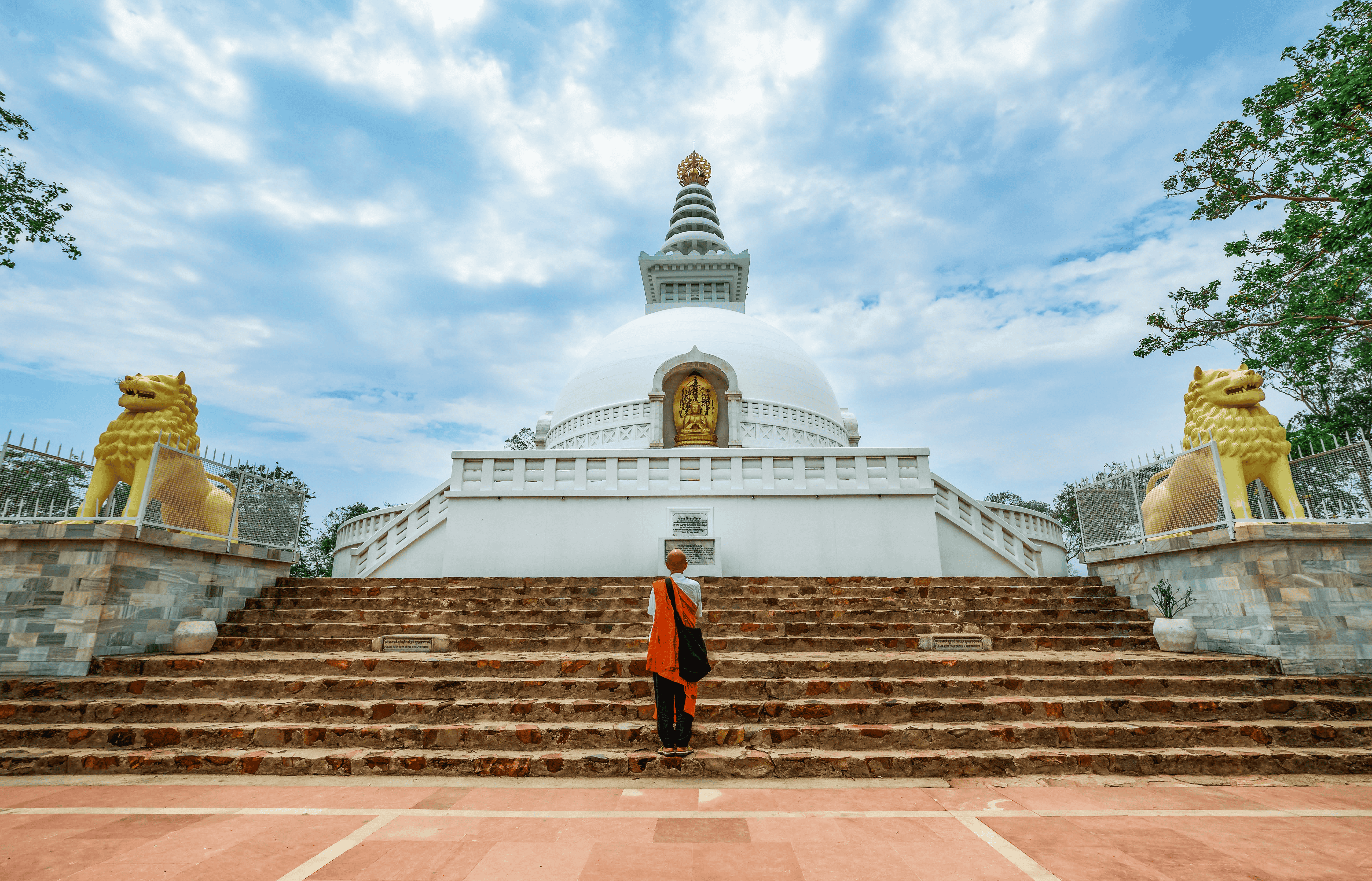Vishwa Shanti Stupa, Rajgir