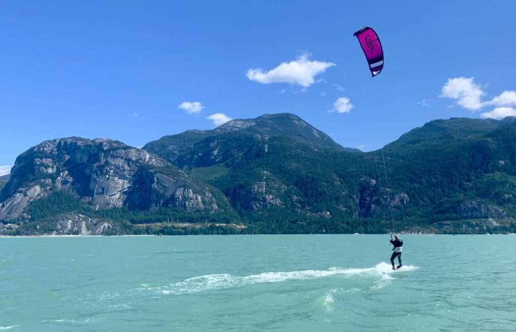 Kite surfing at the Magdalen Islands