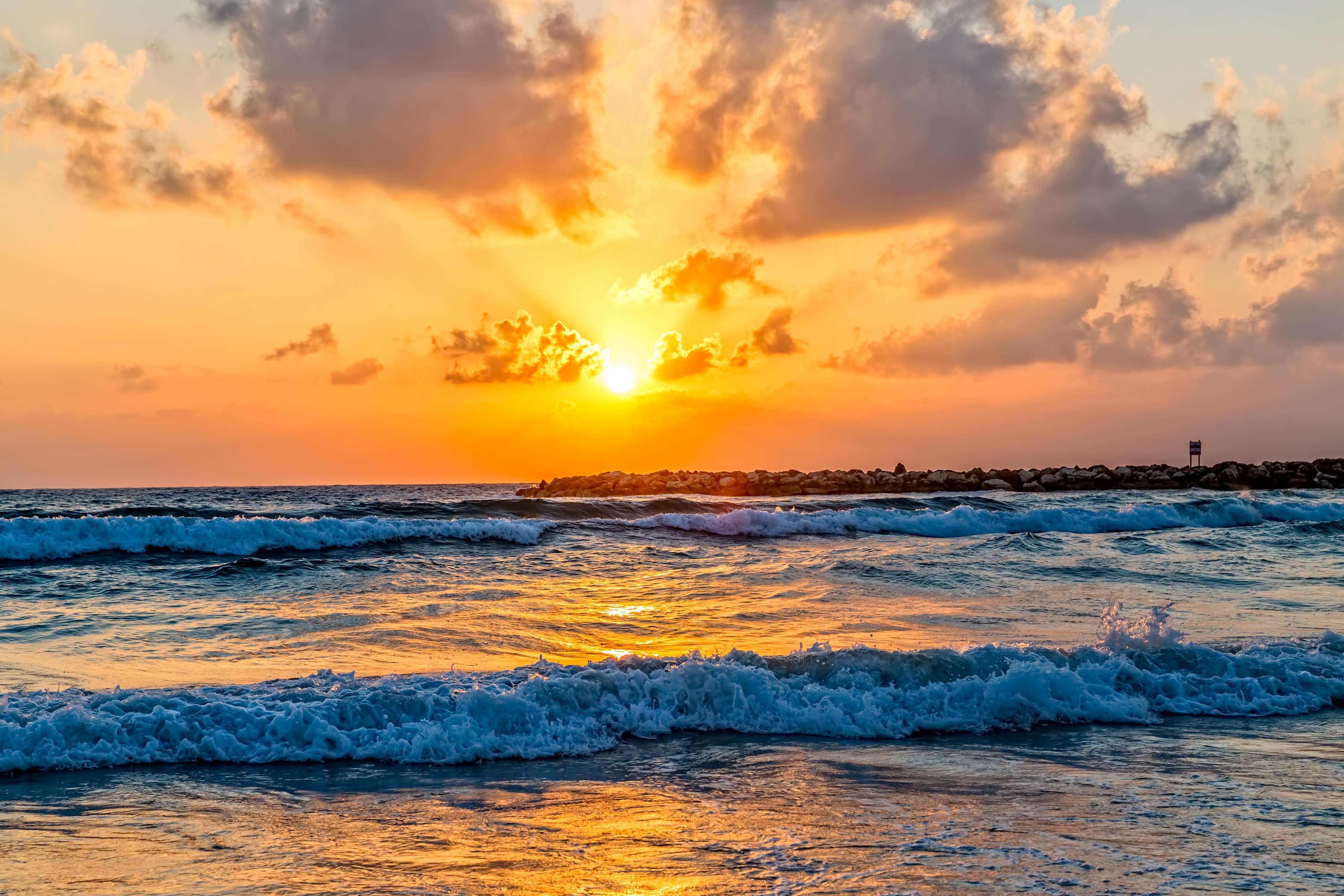 Enjoy a Sunset on Tel Aviv beach