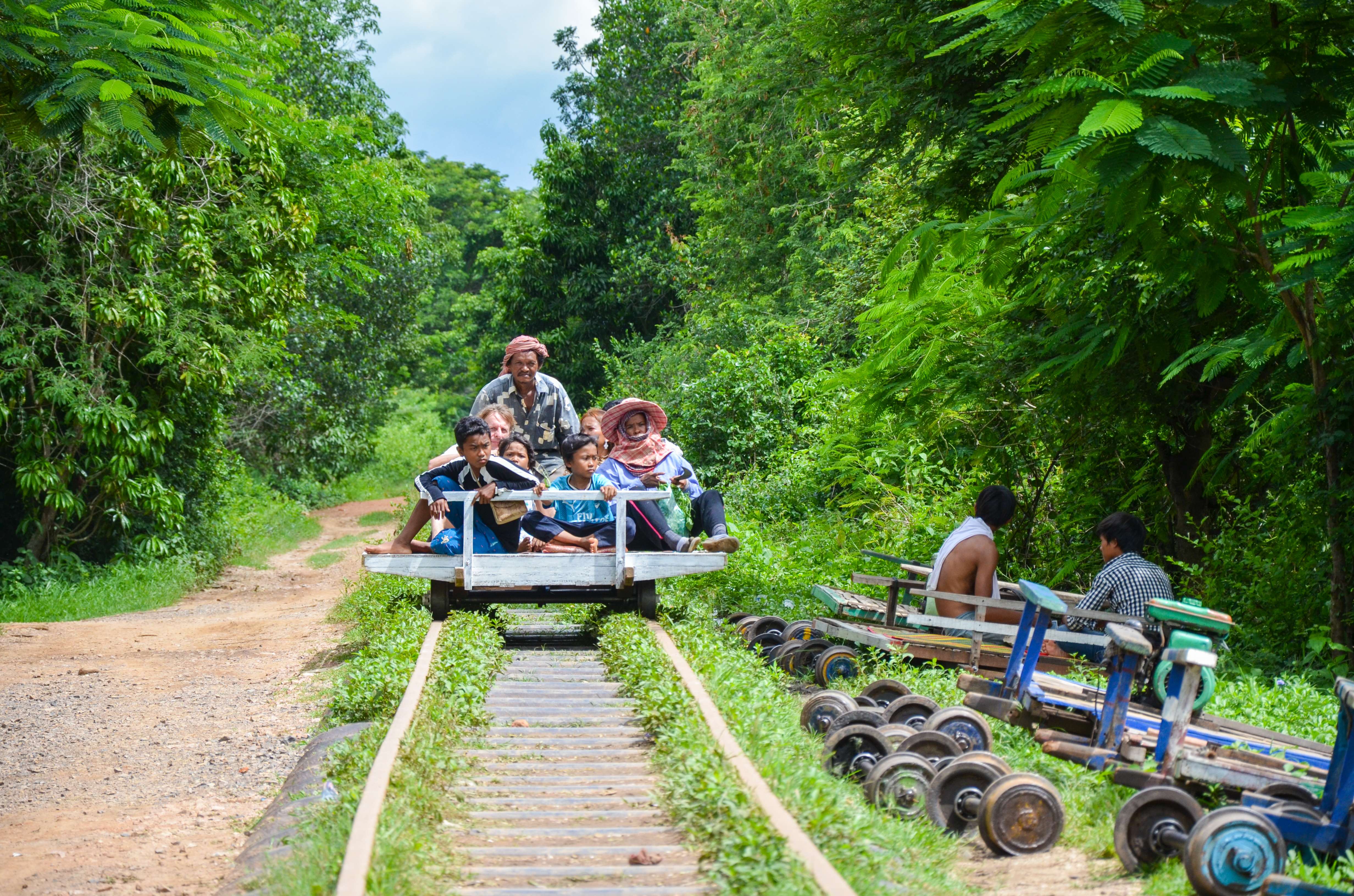 Ride a Bamboo Train in Battambang