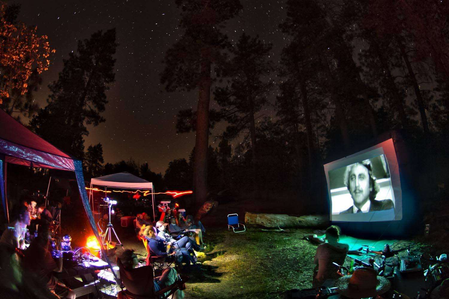 Watch a Movie at Campground Cinema.