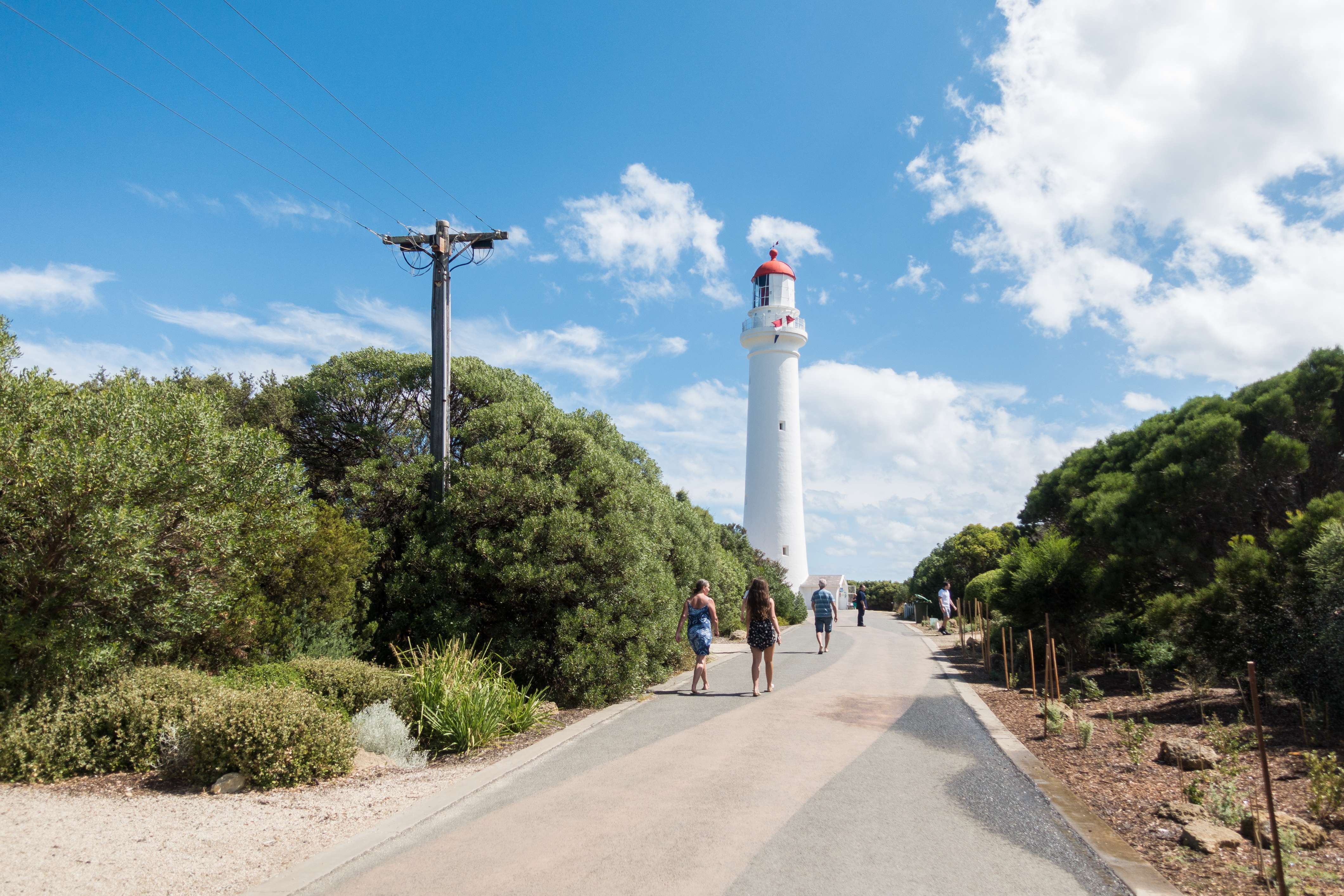Climb up to Grotto Point Lighthouse