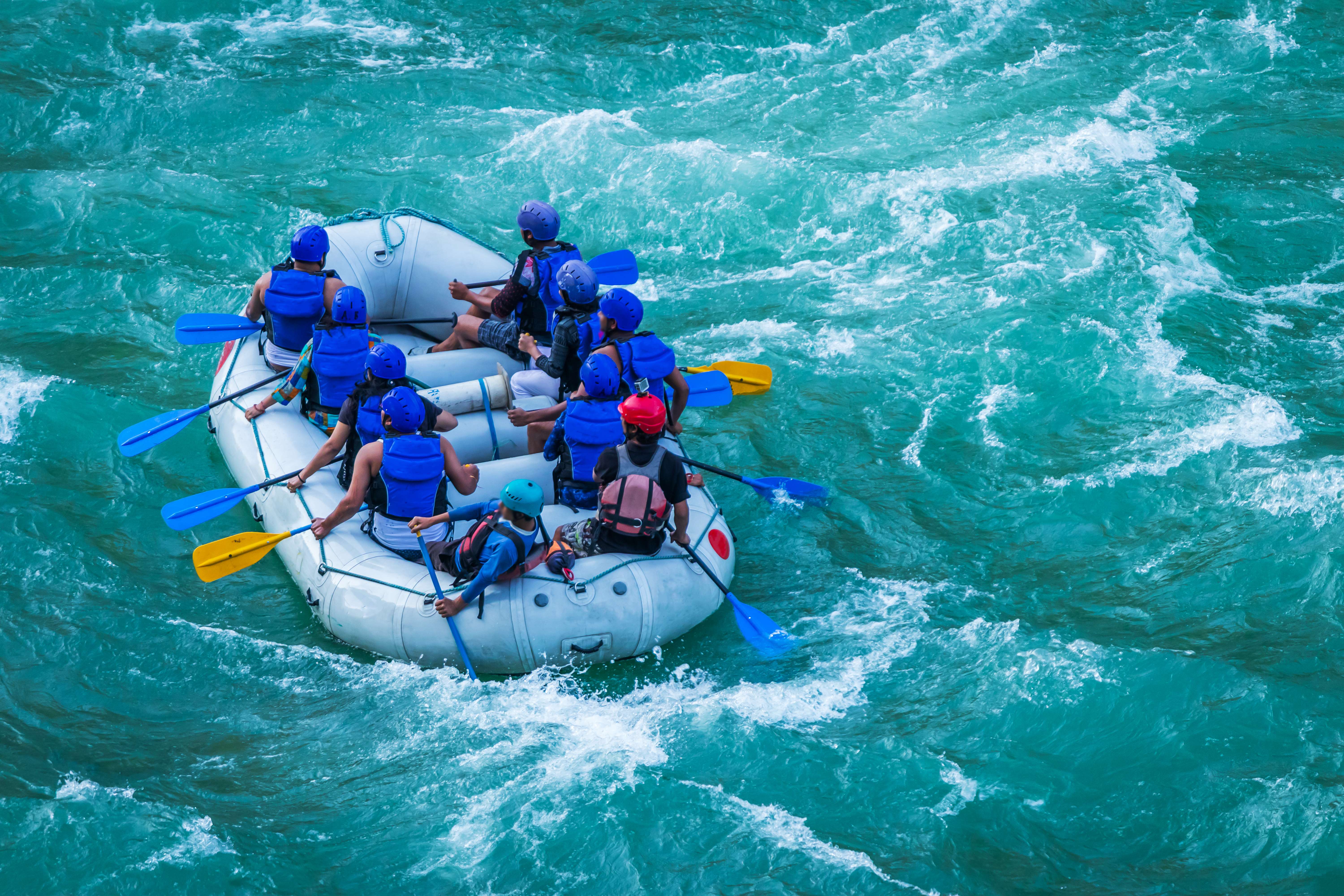 Kayaking in Ganga River