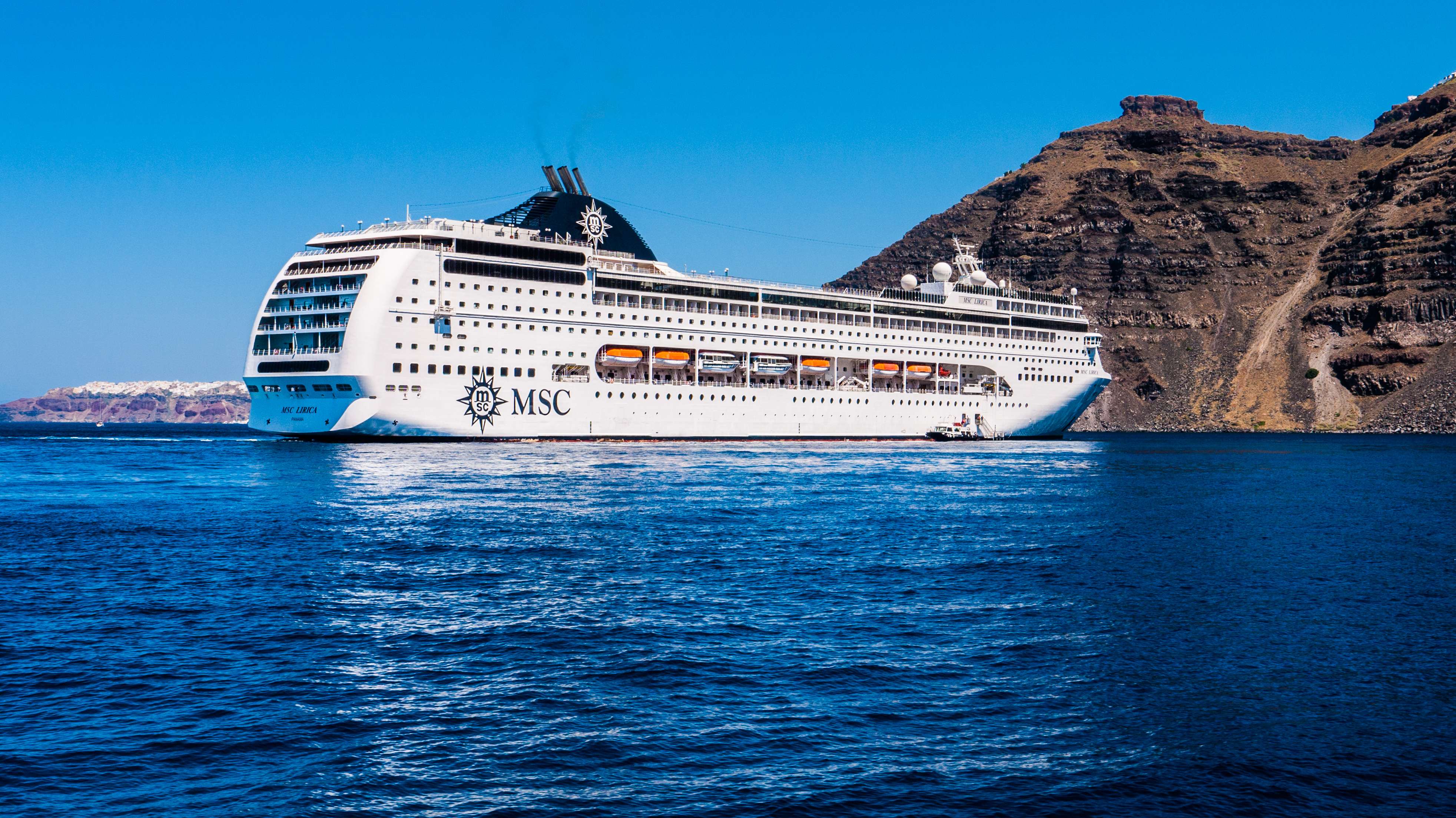 Sail around Santorini