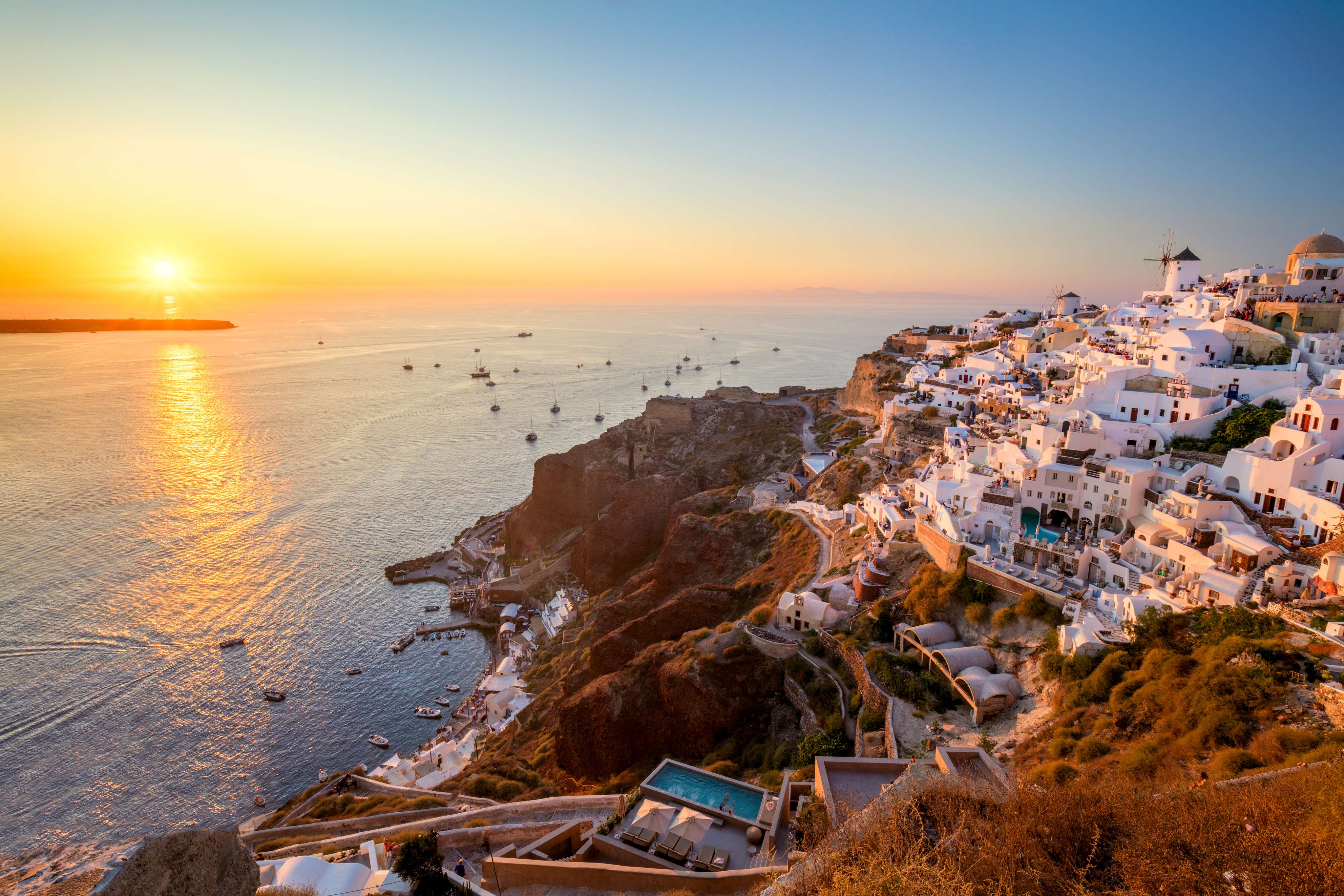 Watch the Sunset in Santorini