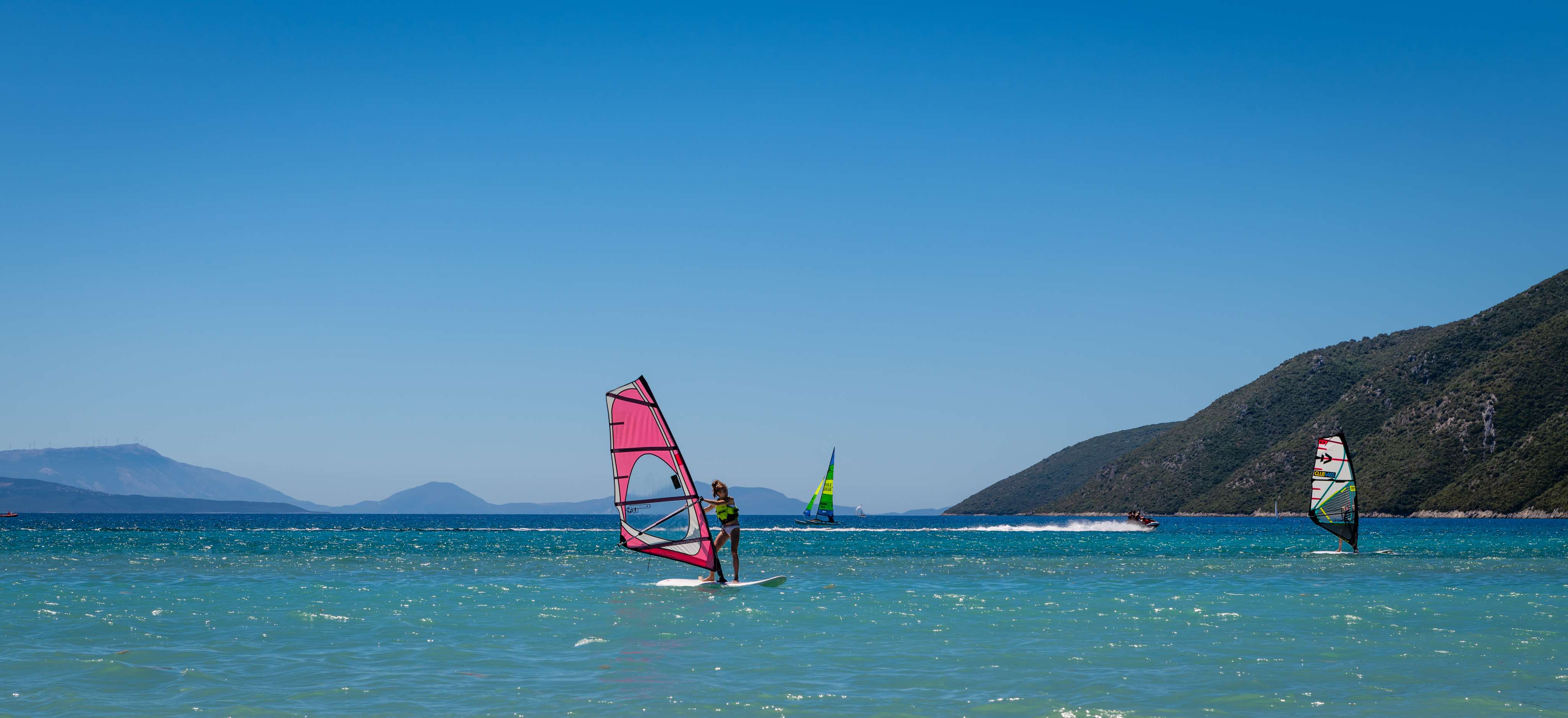 Surfing in Vasiliki