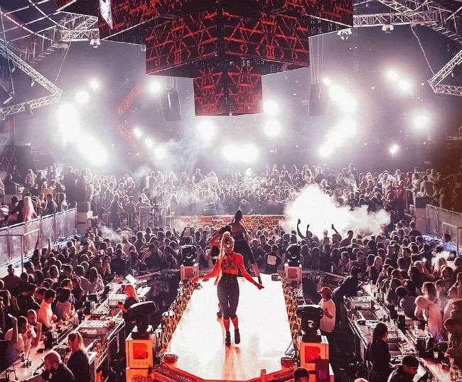 Dancing at BASE Dubai