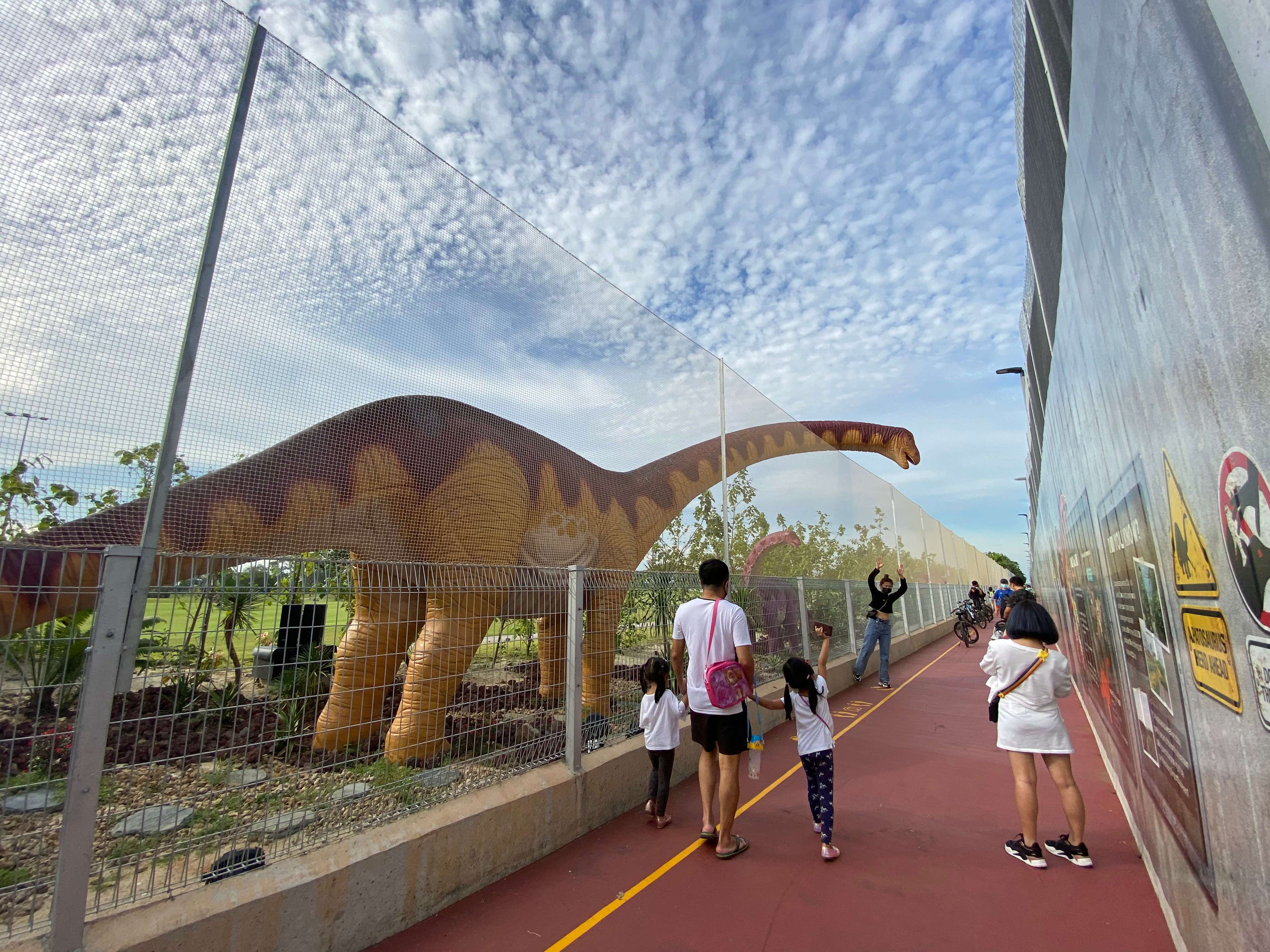 Meet the Dinosaurs at Changi Jurassic Mile