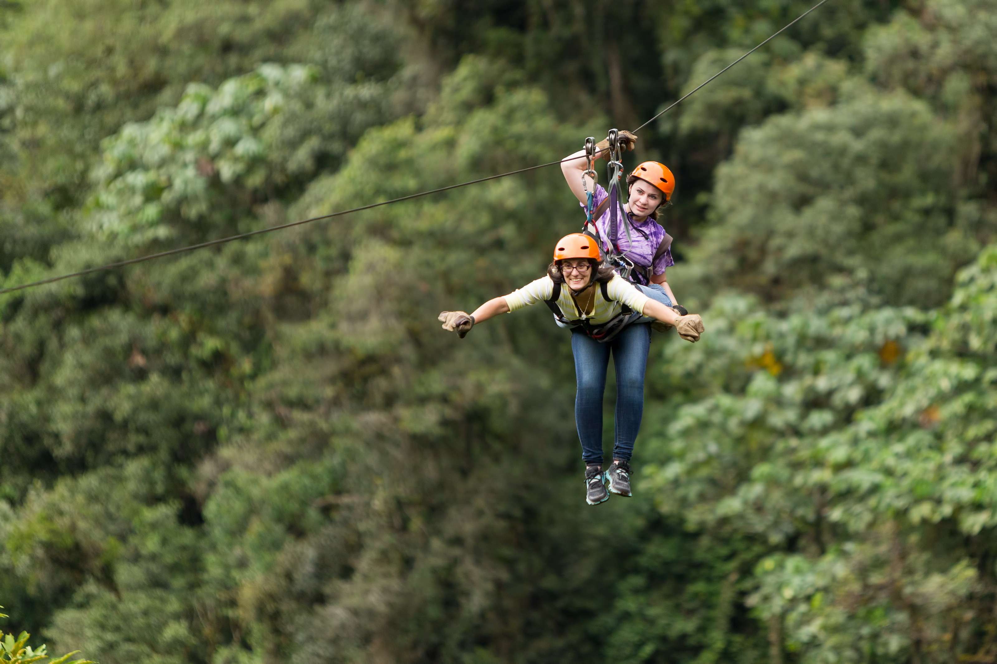 Ziplining in the Rainforest