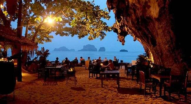 Dine in a Cave Under a Limestone Cliff