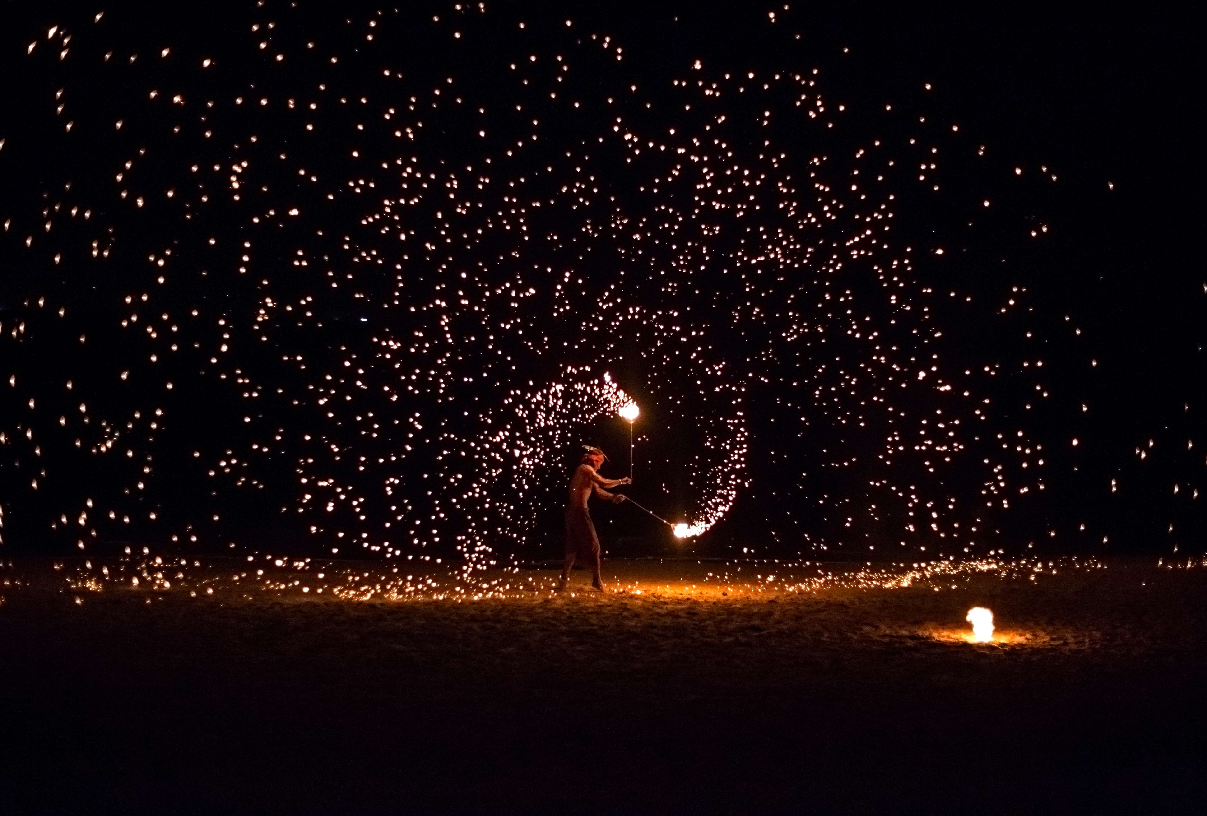Enjoy a Fire Show on the Beach