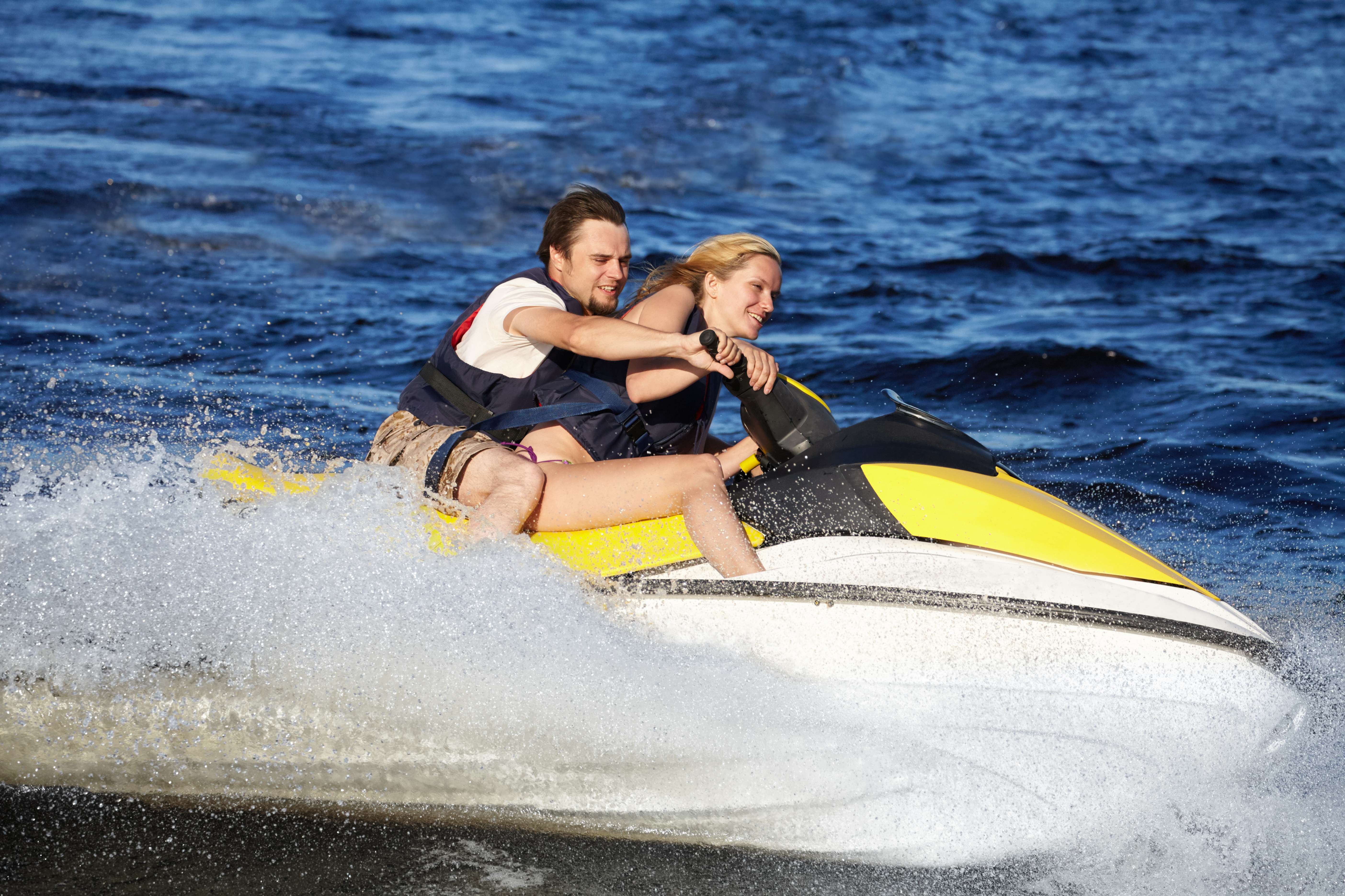 Jet Ski Together At Nusa Dua