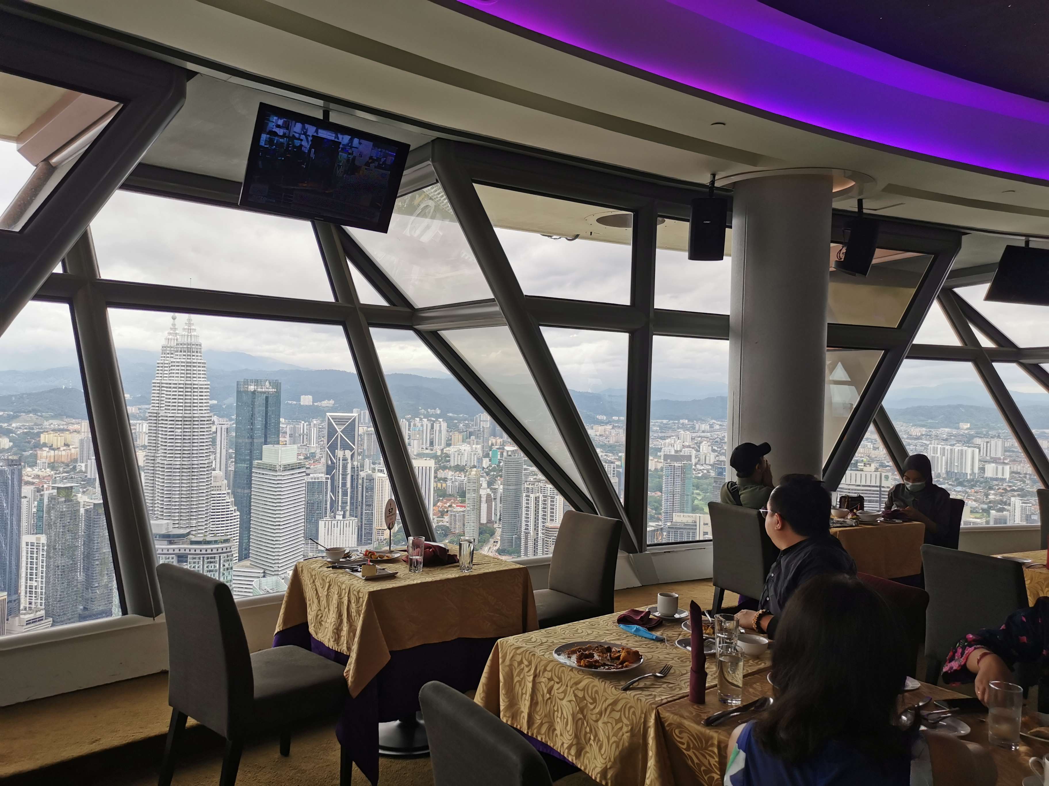 Dining in the Clouds at the KL Tower 