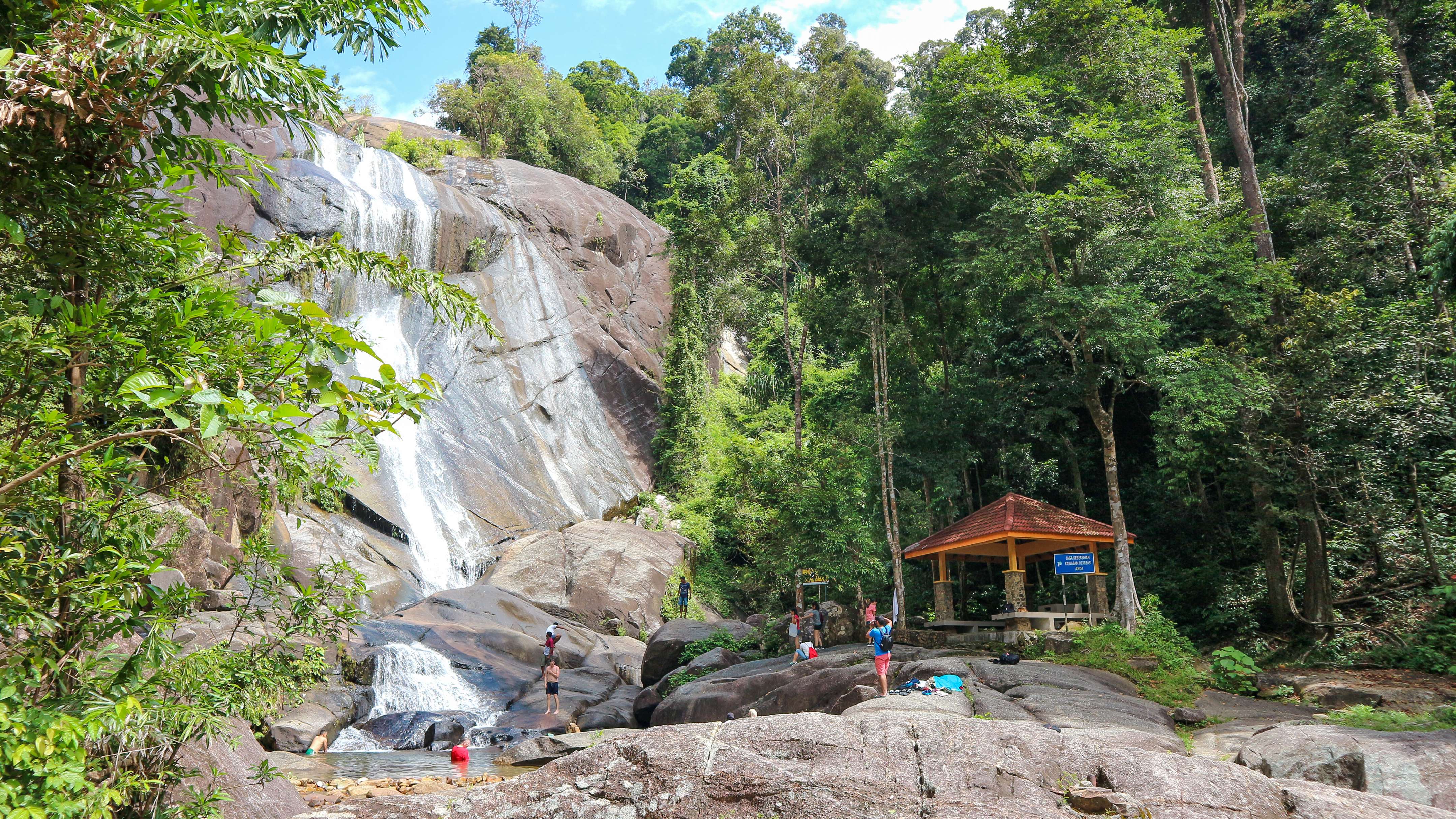 Gaze at the Seven Wells Waterfall 