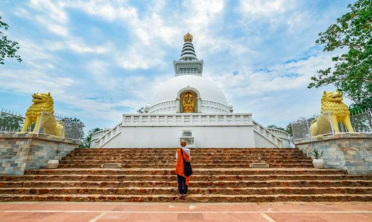 Vishwa Shanti Stupa, Rajgir