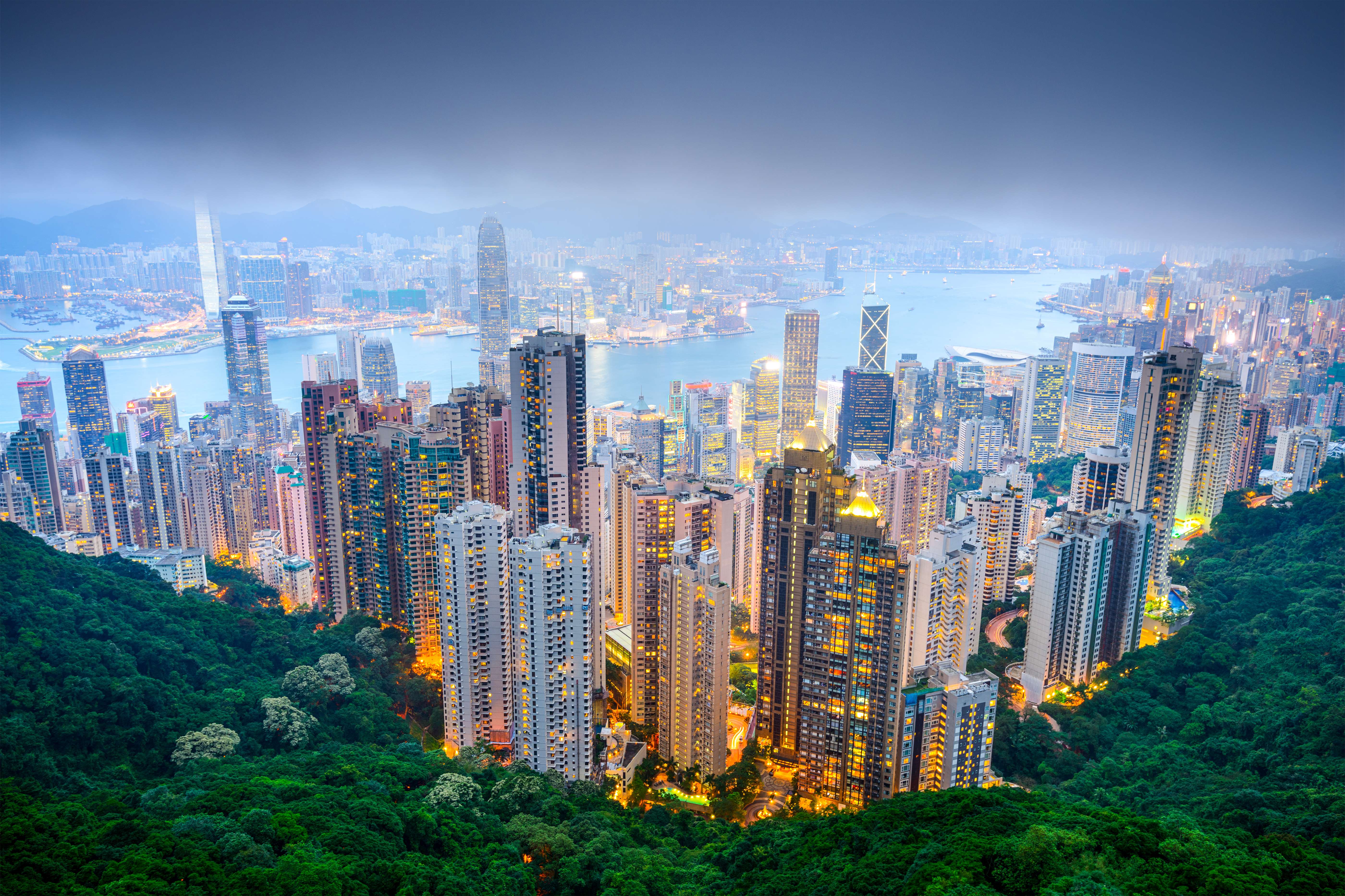Enjoy the Views at night From Victoria Peak