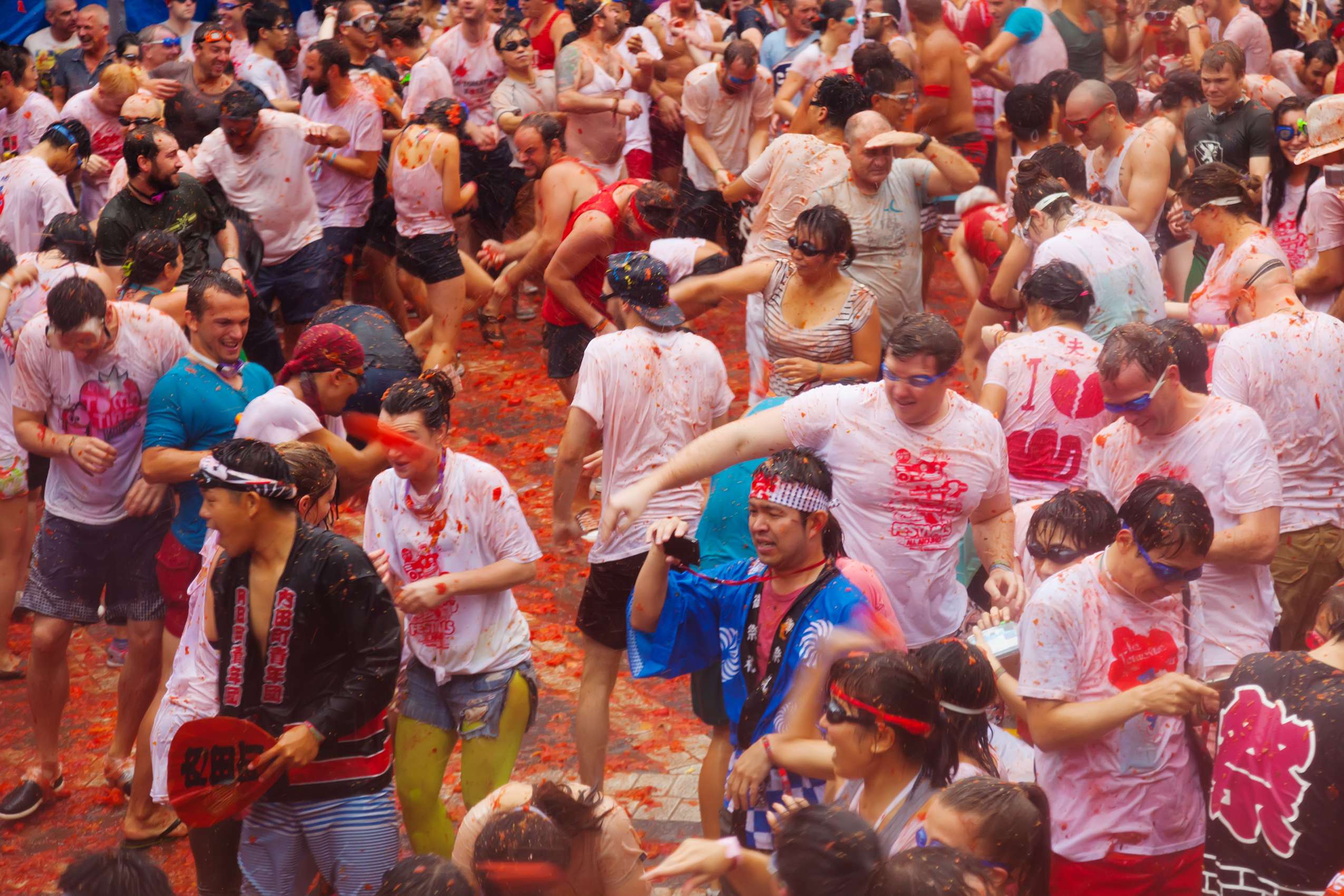 Enjoy La Tomatina Festival held in August
