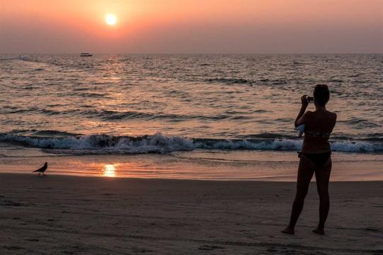 Witness Sunset At Majorda Beach