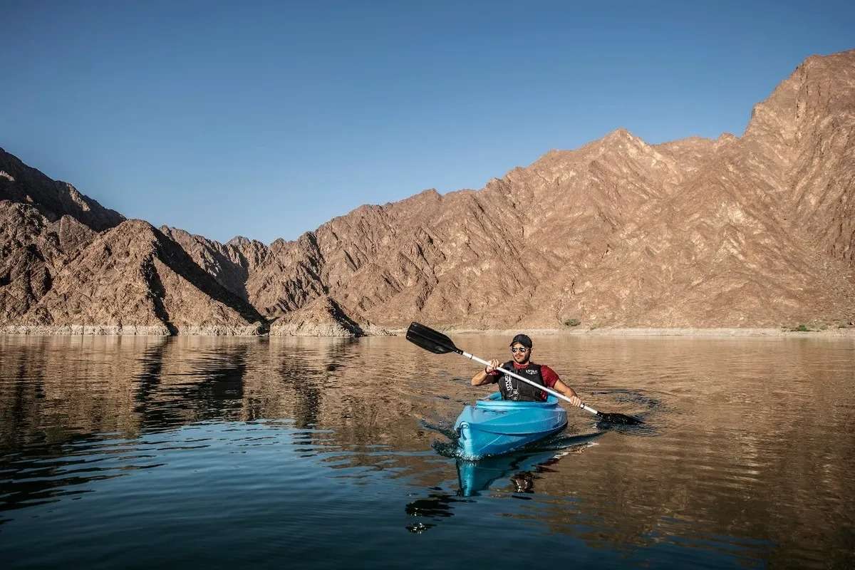 Kayaking in Hatta Dam 