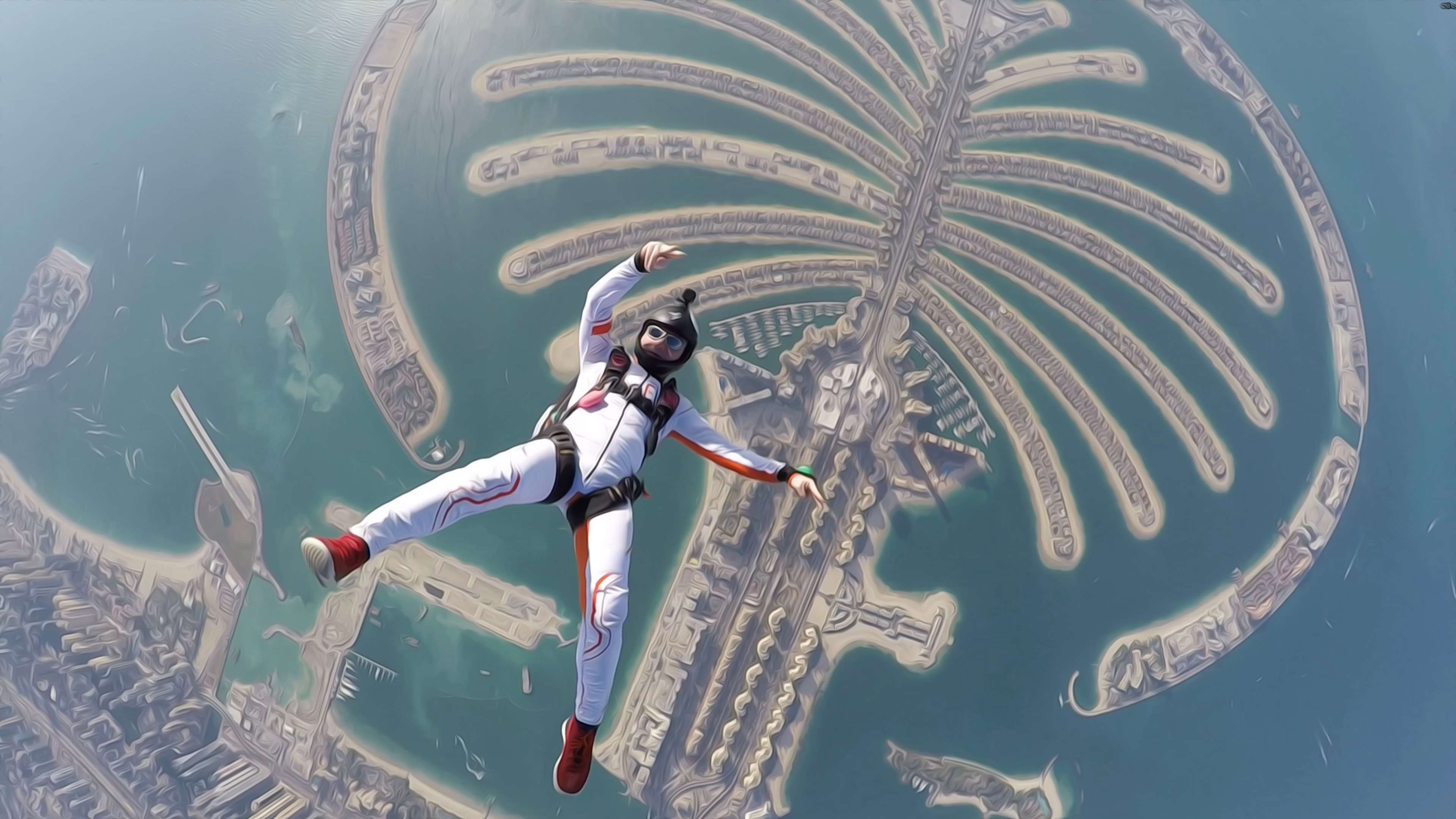 Skydiving in Dubai